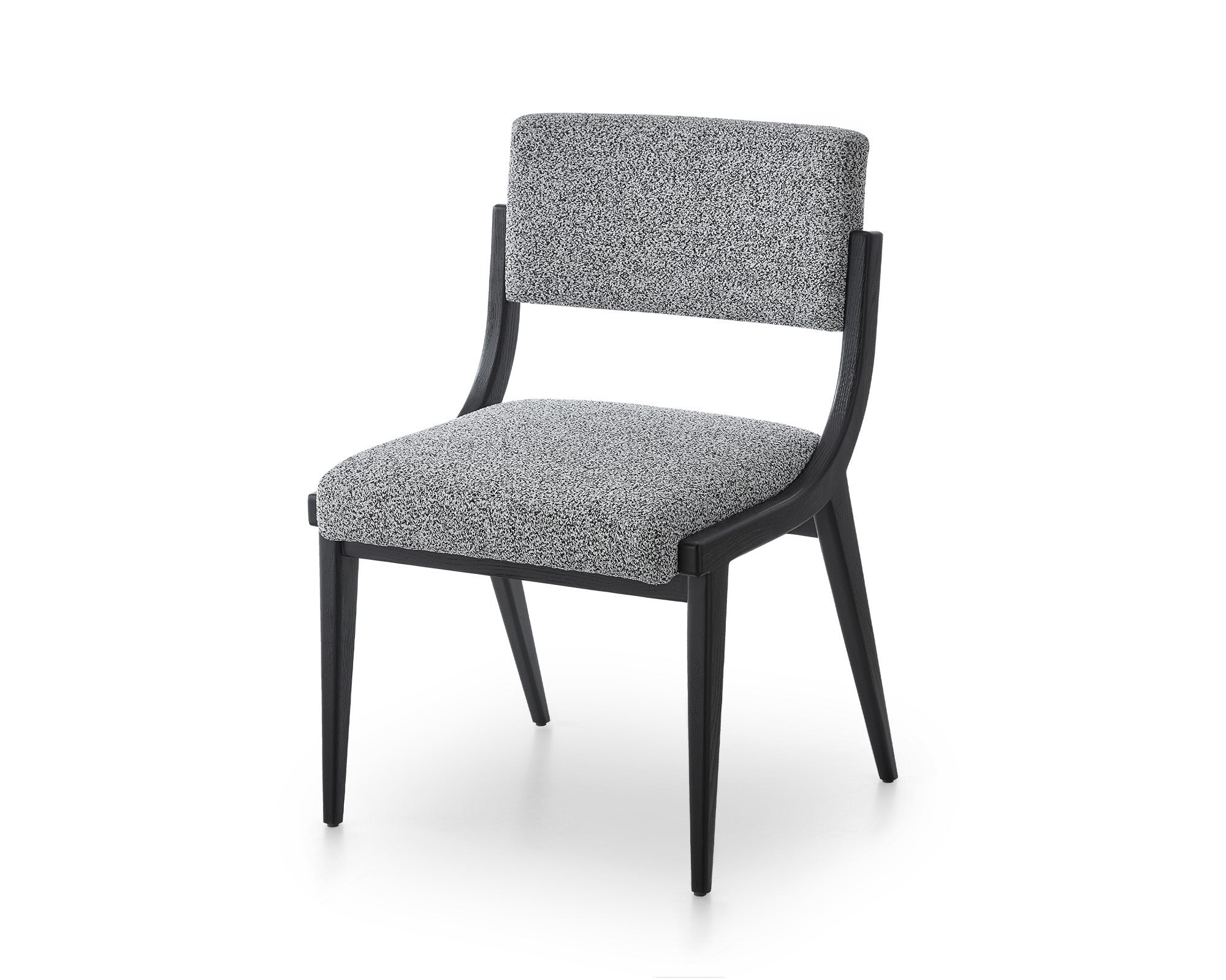 Miami Dining Chair - Cordoba Speckle Grey & Matt Black