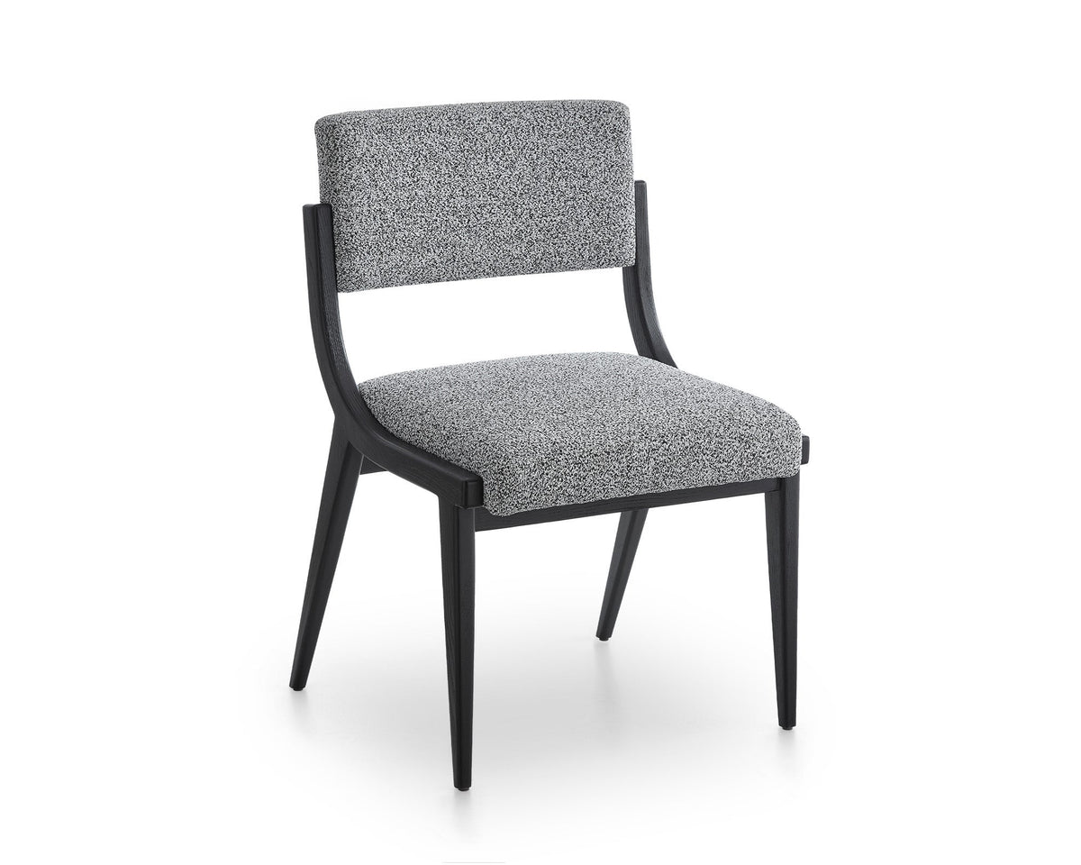 Miami Dining Chair - Cordoba Speckle Grey & Matt Black