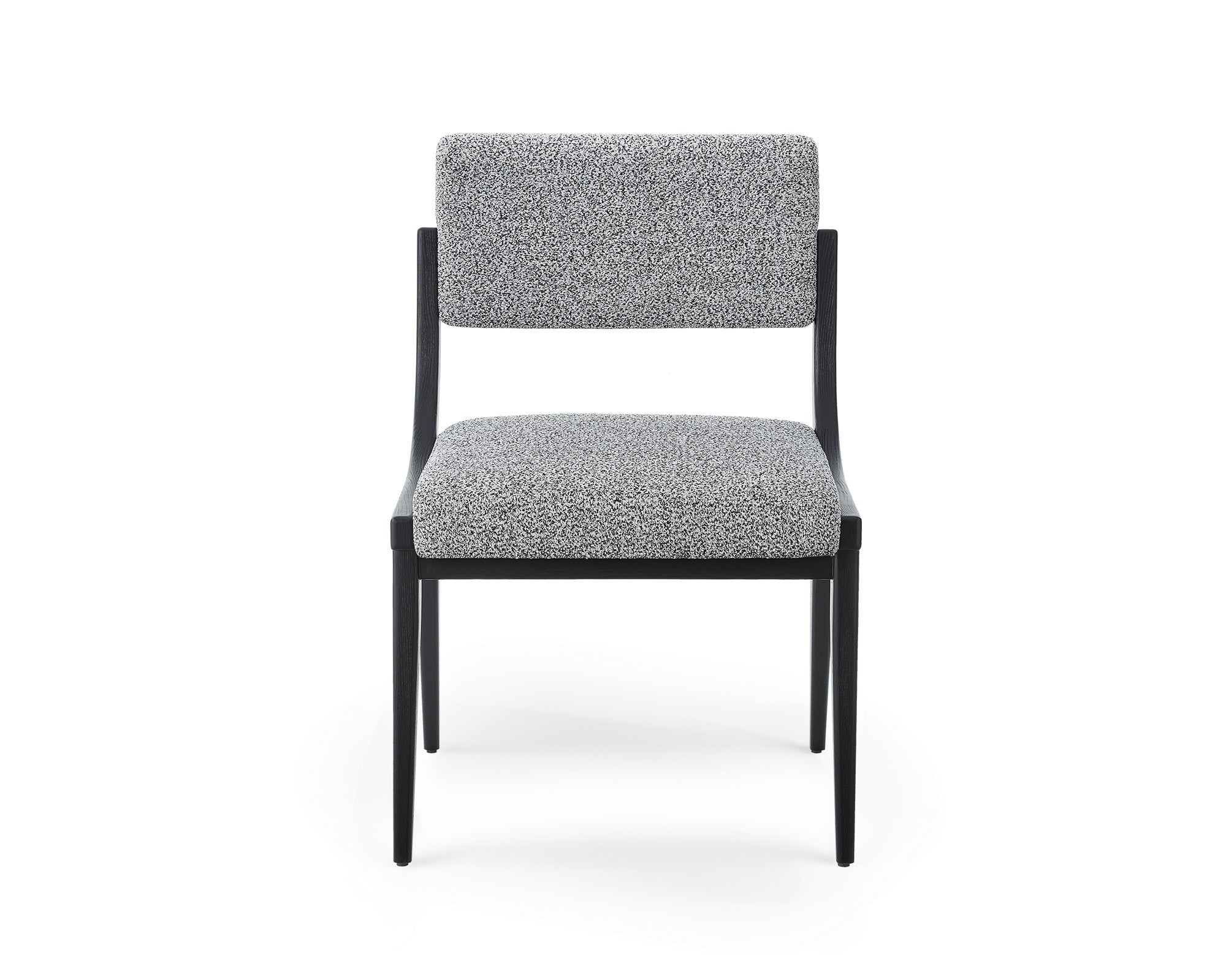 Miami Dining Chair - Cordoba Speckle Grey & Matt Black