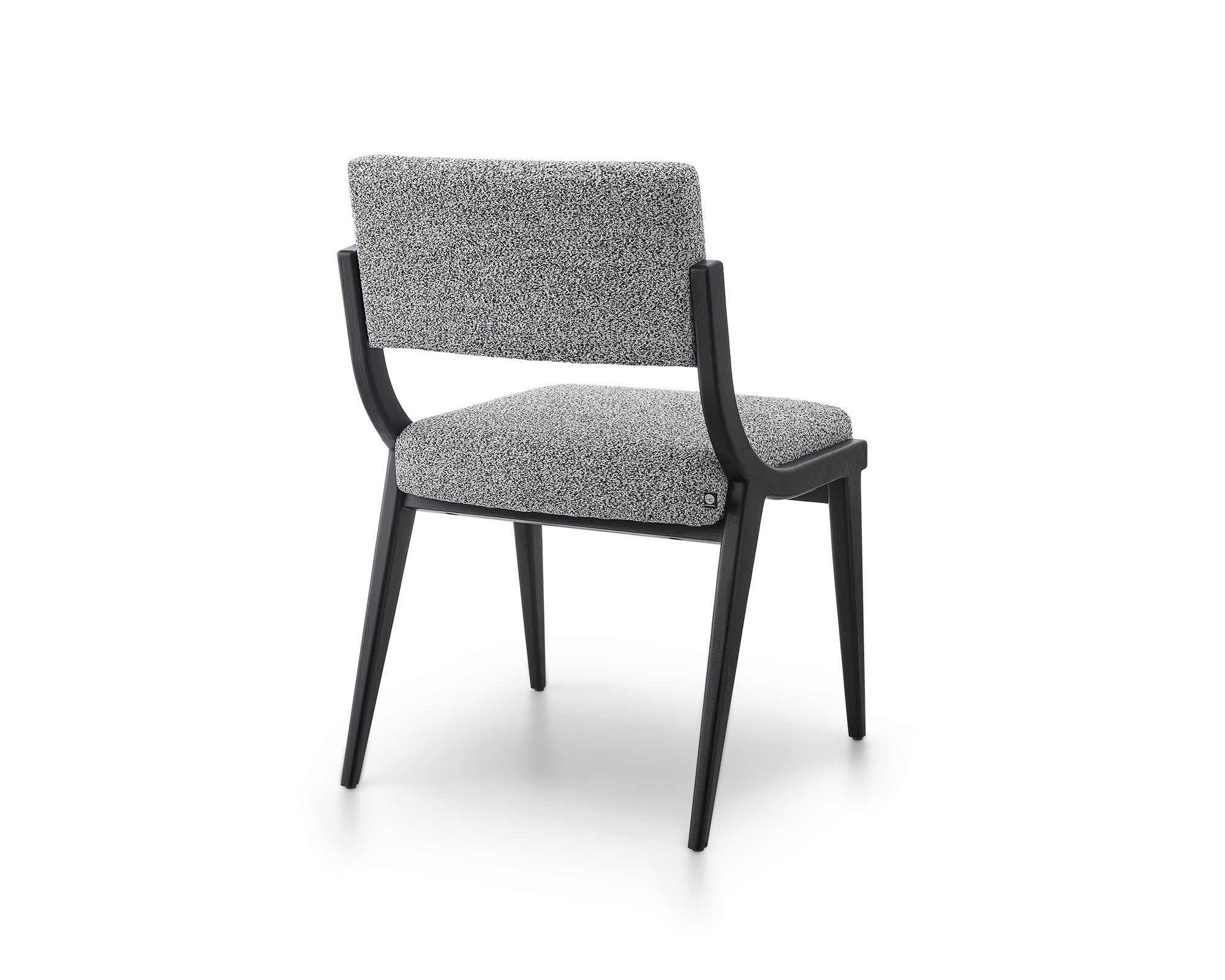 Miami Dining Chair - Cordoba Speckle Grey & Matt Black