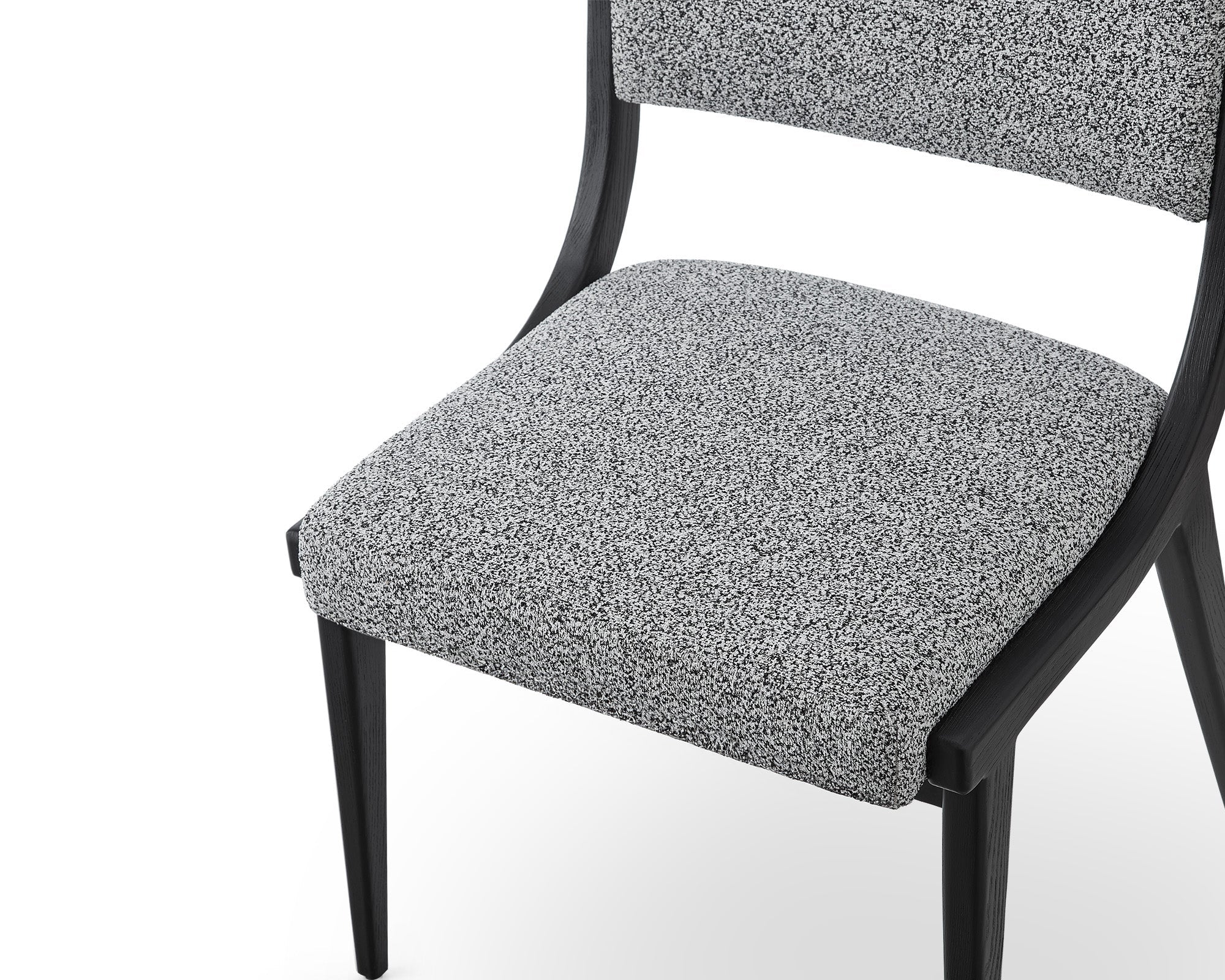 Miami Dining Chair - Cordoba Speckle Grey & Matt Black