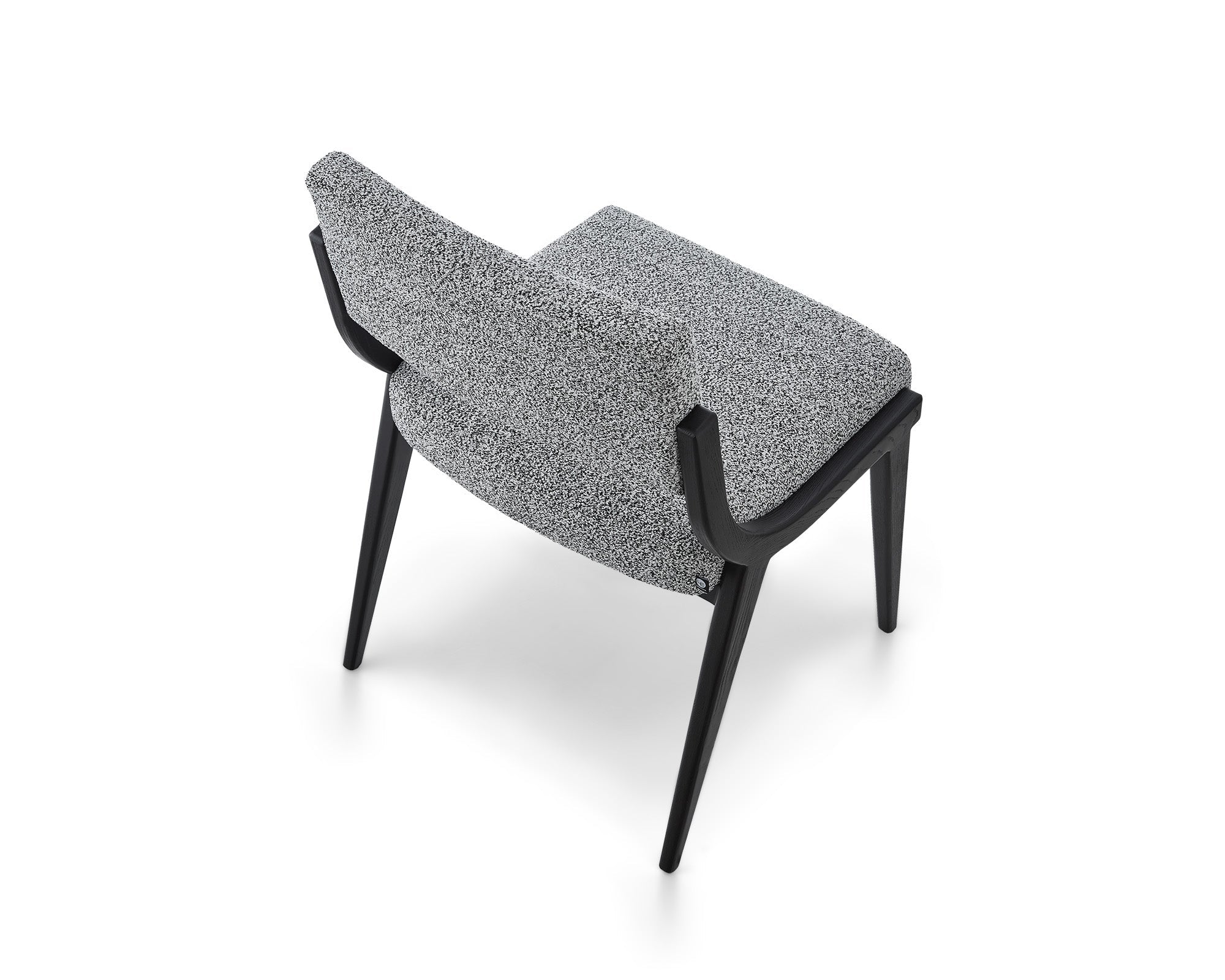 Miami Dining Chair - Cordoba Speckle Grey & Matt Black