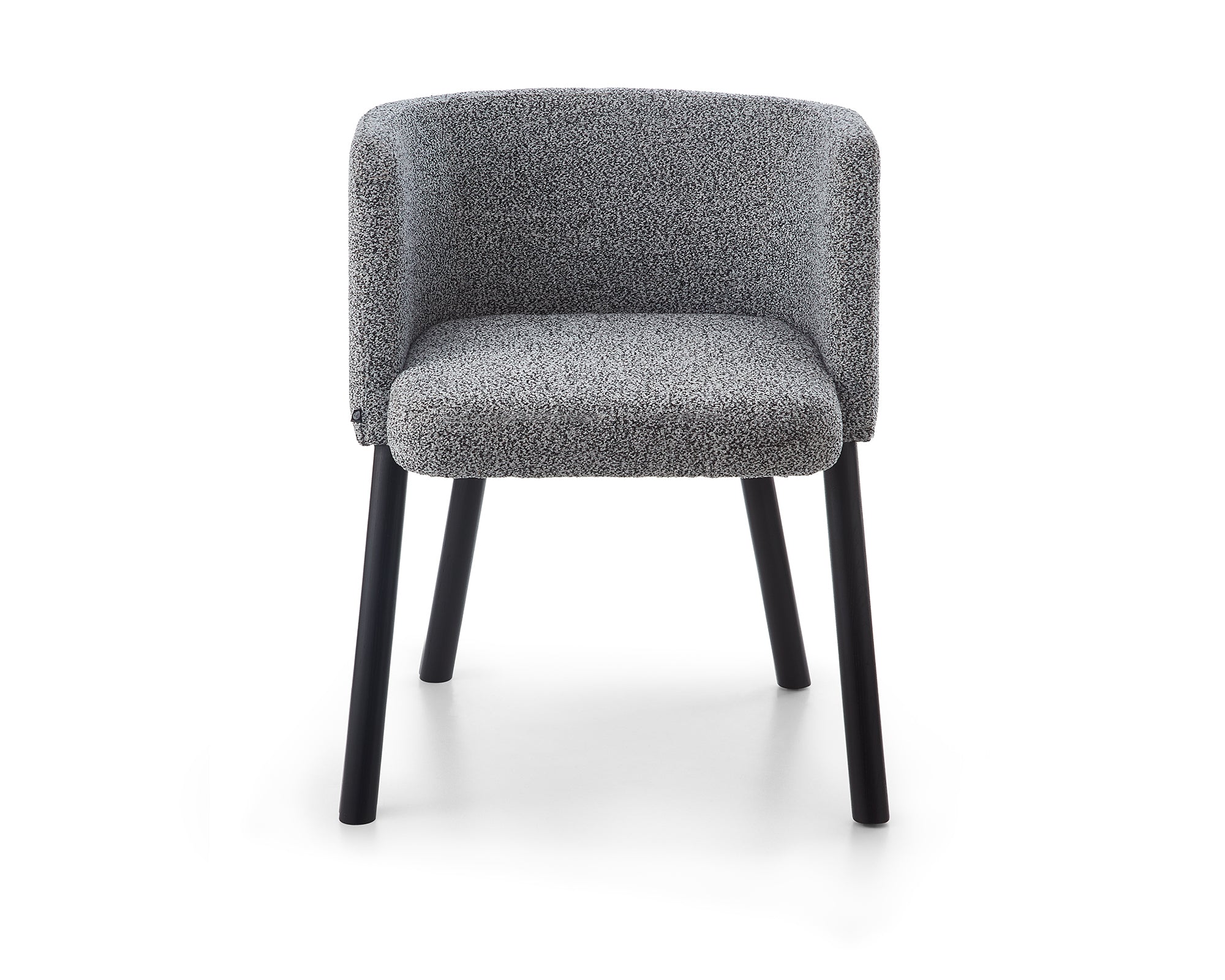 Ethis Dining Chair - Speckle Grey/Matt Black