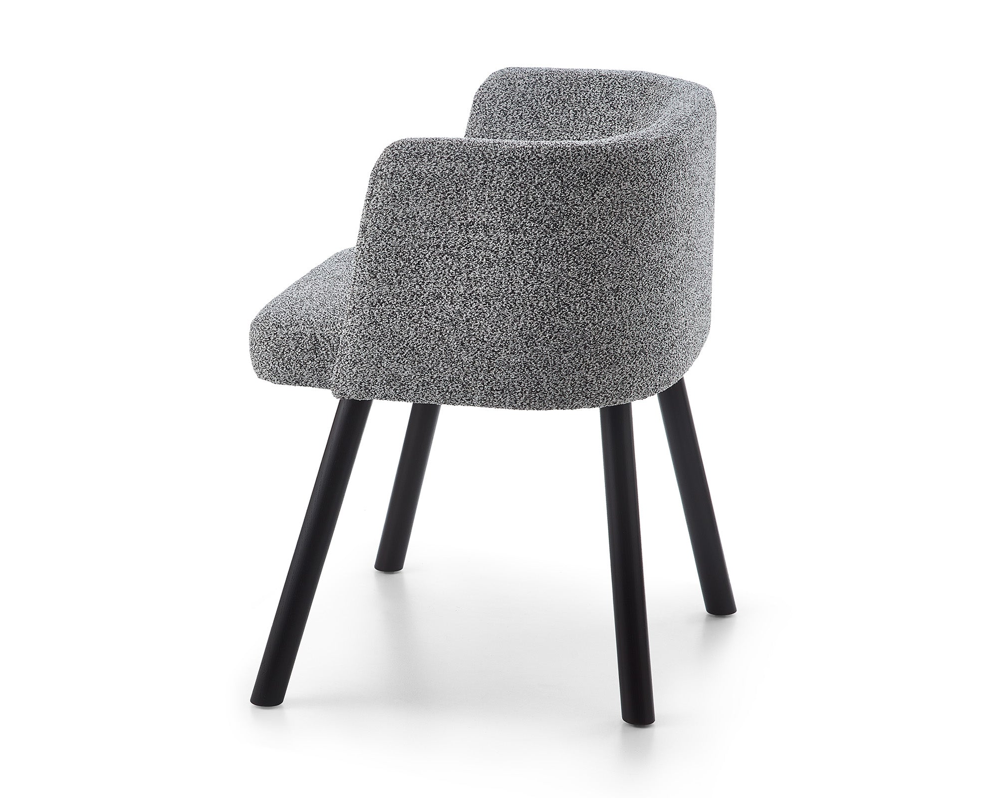 Ethis Dining Chair - Speckle Grey/Matt Black
