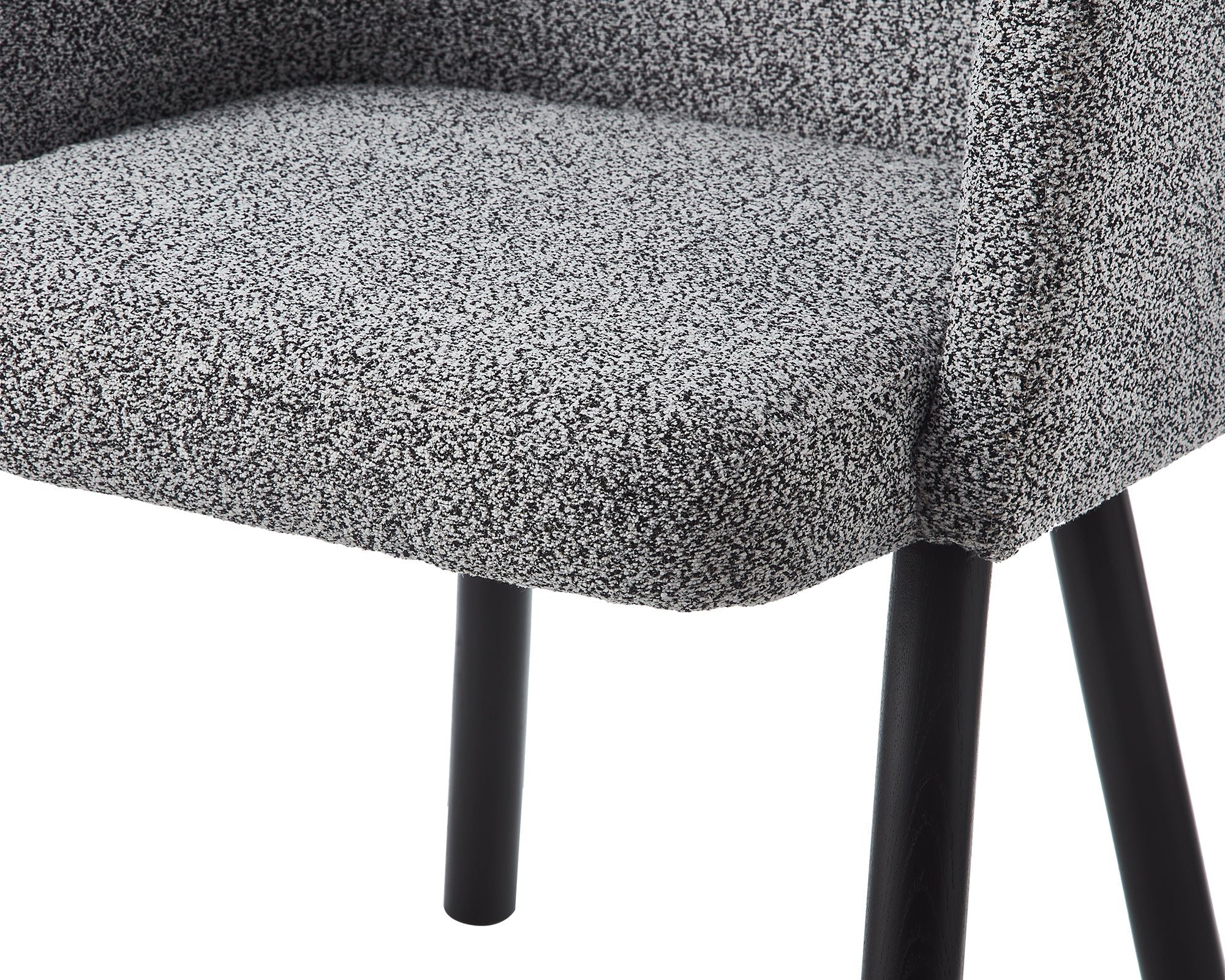 Ethis Dining Chair - Speckle Grey/Matt Black