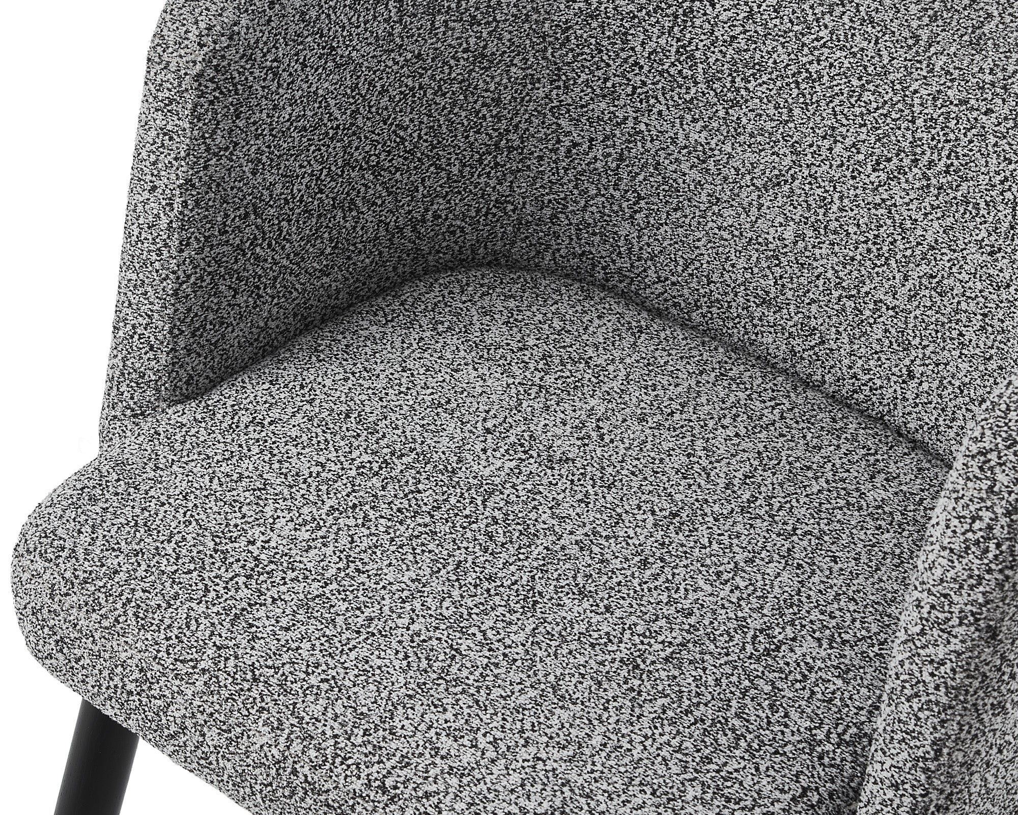 Ethis Dining Chair - Speckle Grey/Matt Black