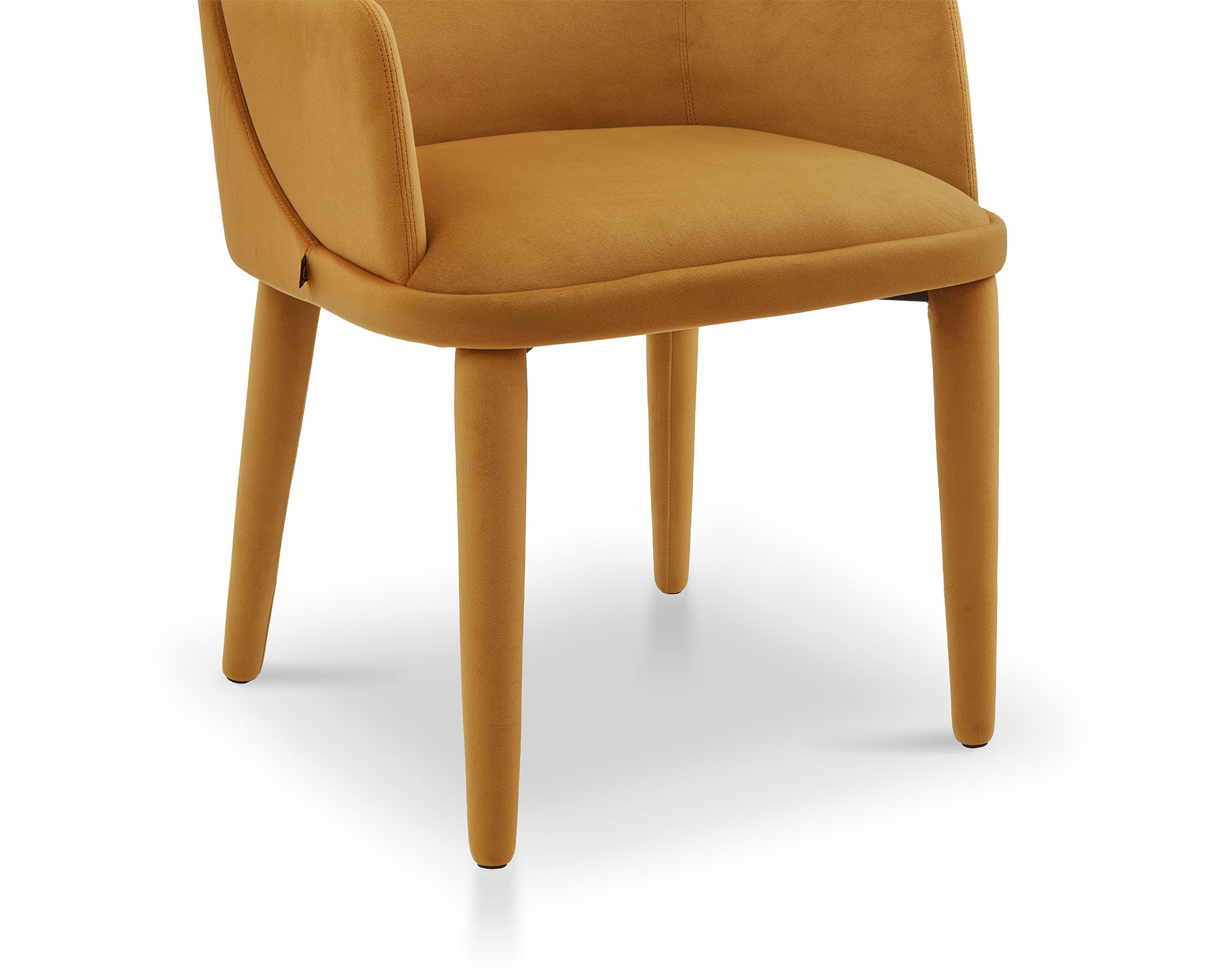 Diva Dining Chair with Arms - Megan Mustard