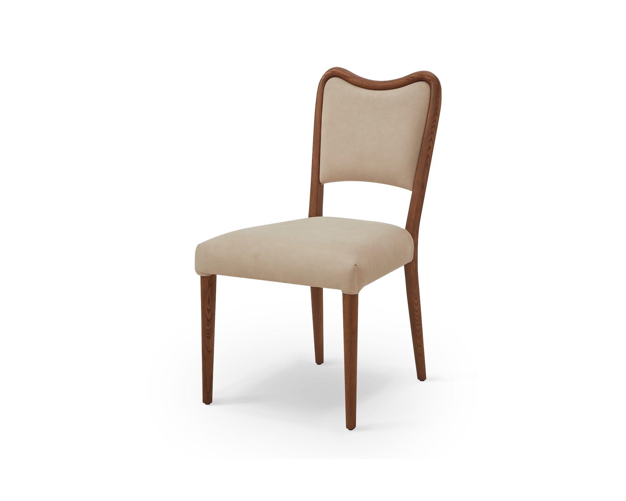 Adelaide Dining Chair - Hopper Desert & Brushed Brown Wood