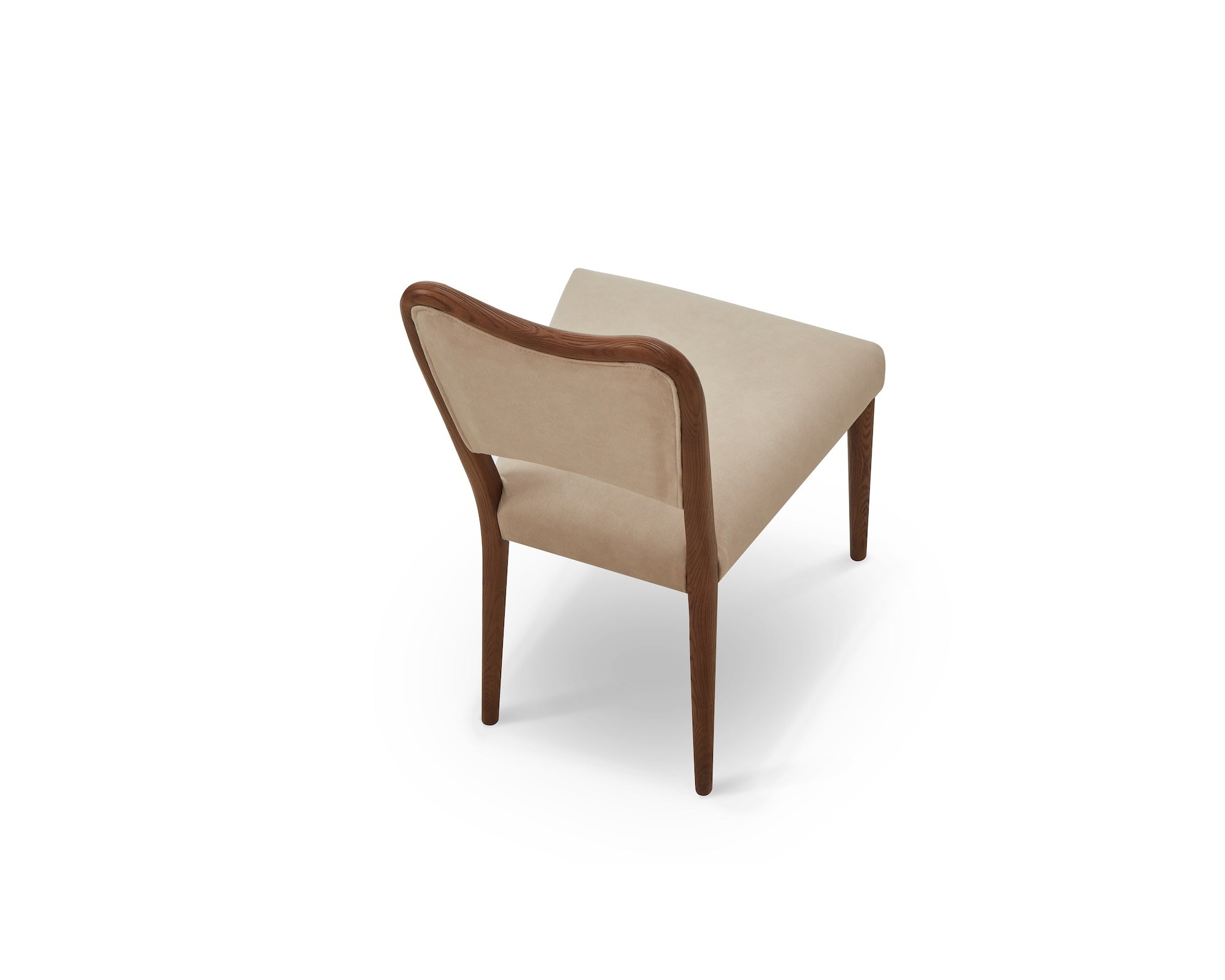 Adelaide Dining Chair - Hopper Desert & Brushed Brown Wood