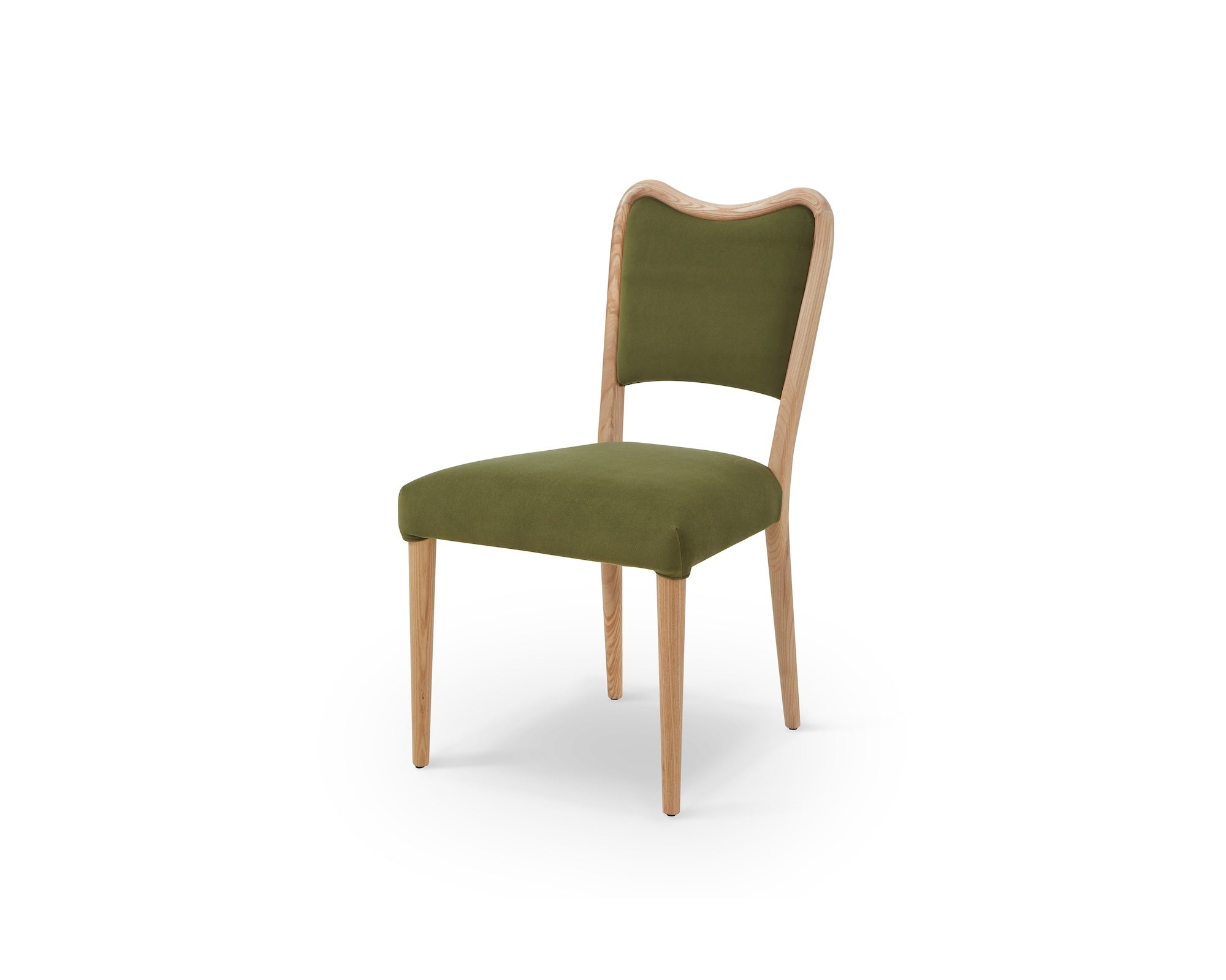 Adelaide Dining Chair - Kaster II Olive & Brushed Natural Wood