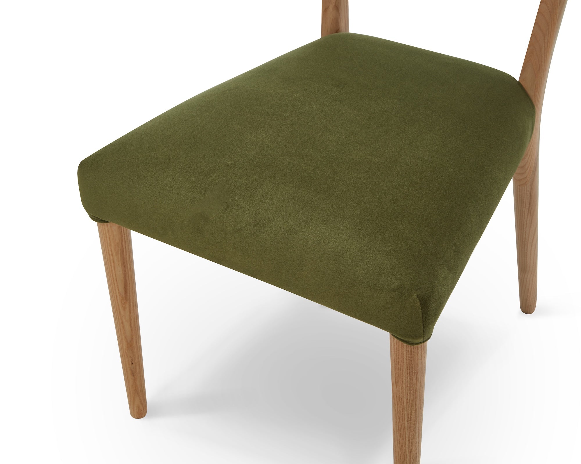 Adelaide Dining Chair - Kaster II Olive & Brushed Natural Wood