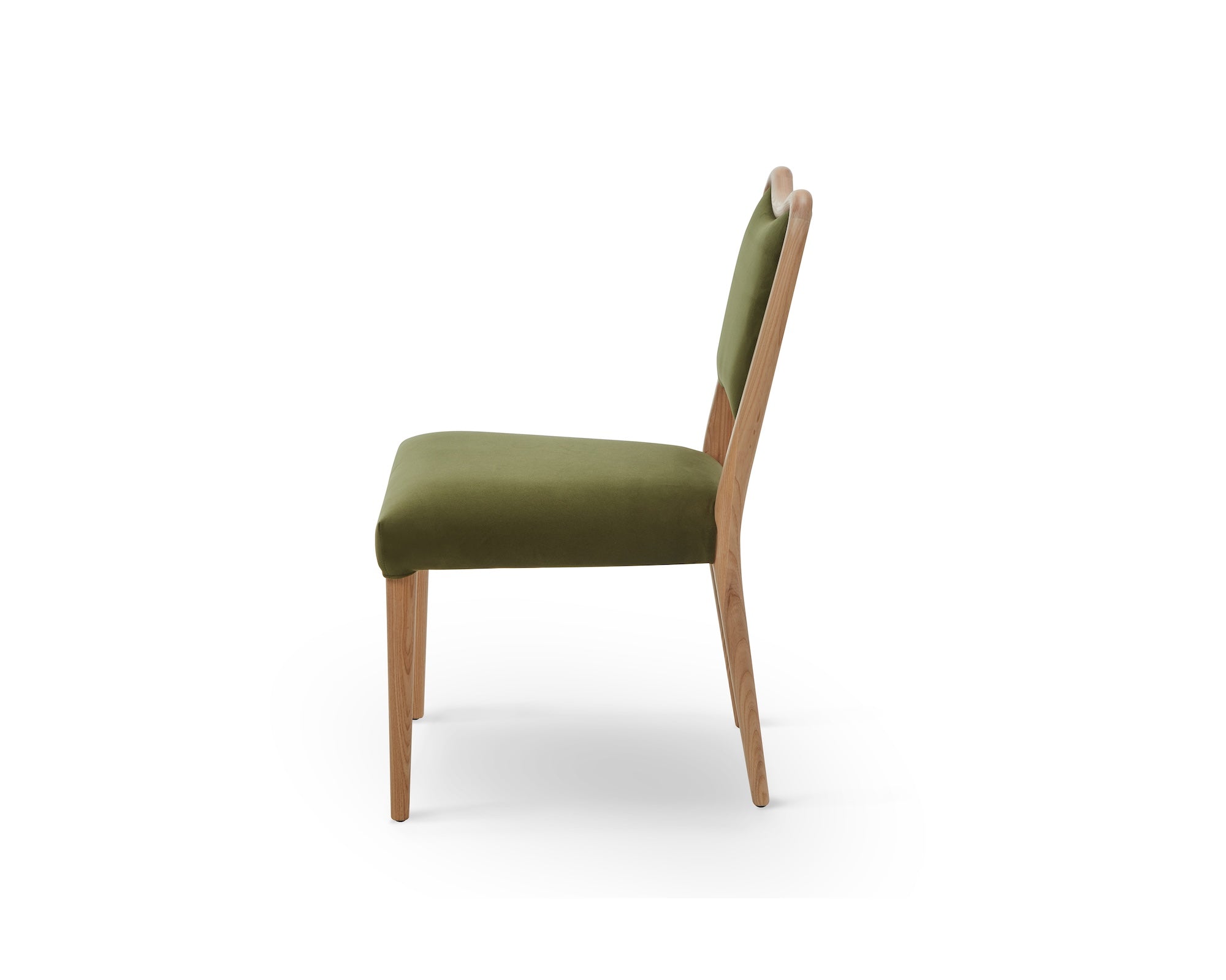 Adelaide Dining Chair - Kaster II Olive & Brushed Natural Wood