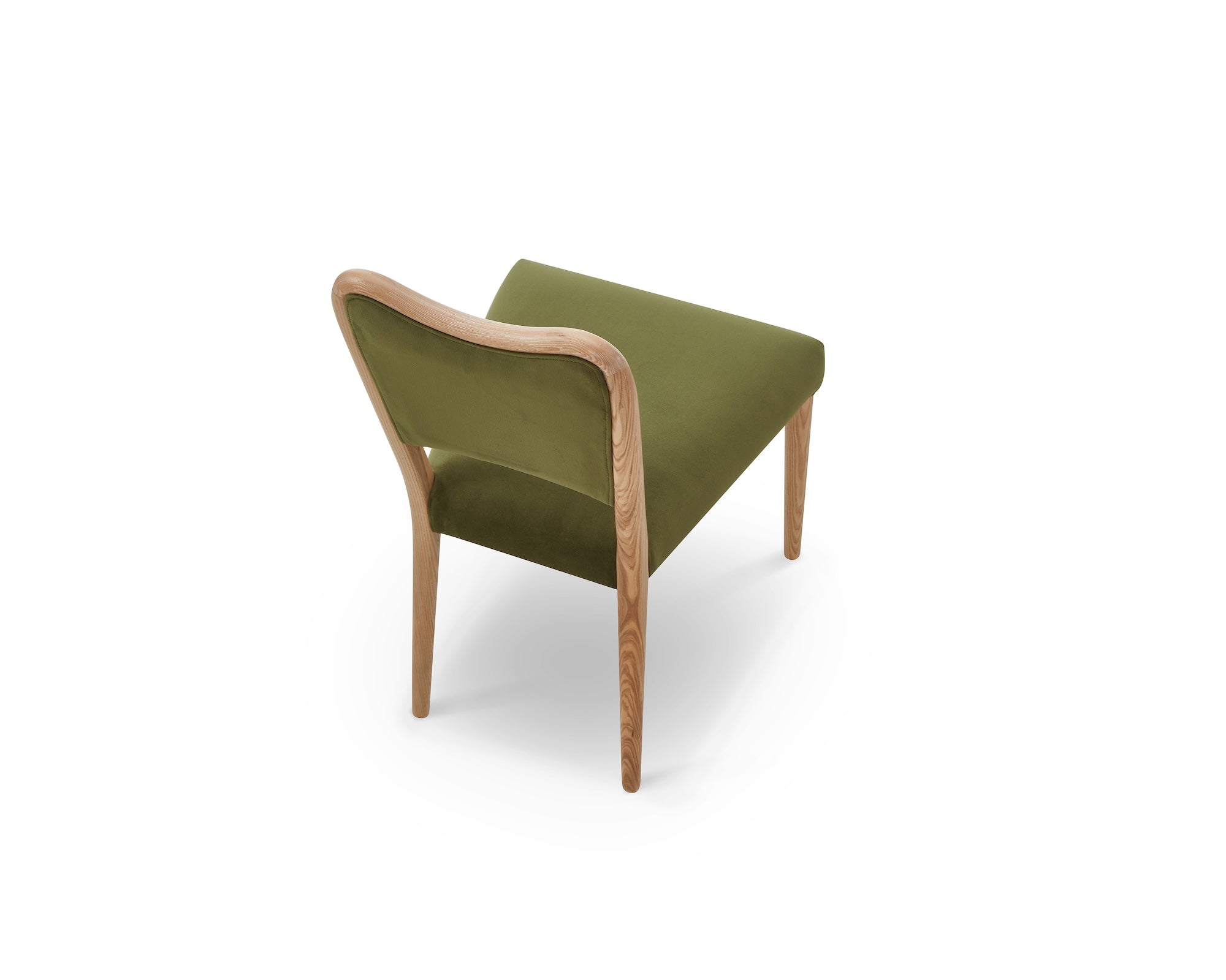Adelaide Dining Chair - Kaster II Olive & Brushed Natural Wood