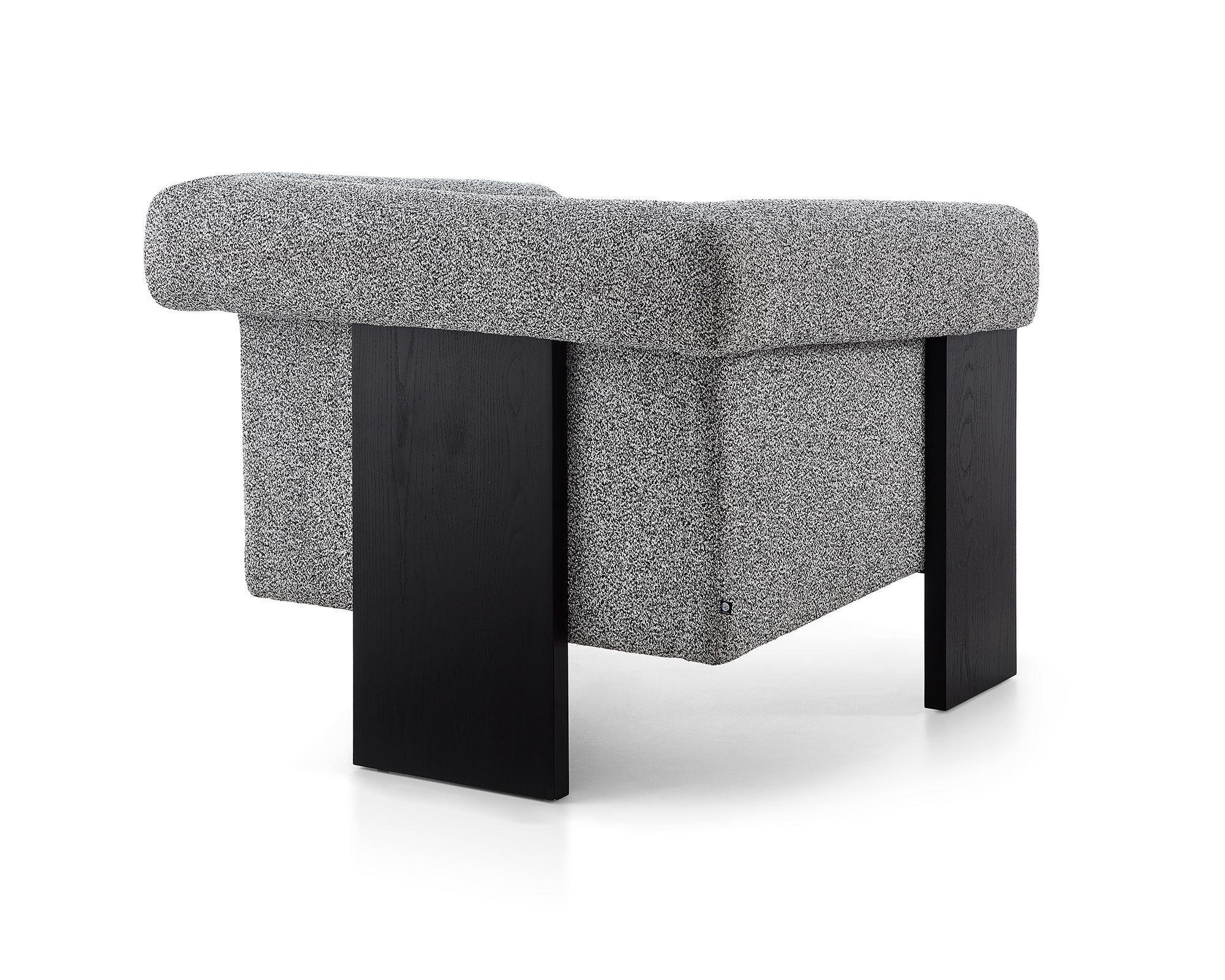 Maplin Occasional Chair  -   Speckle Grey/Matt Black