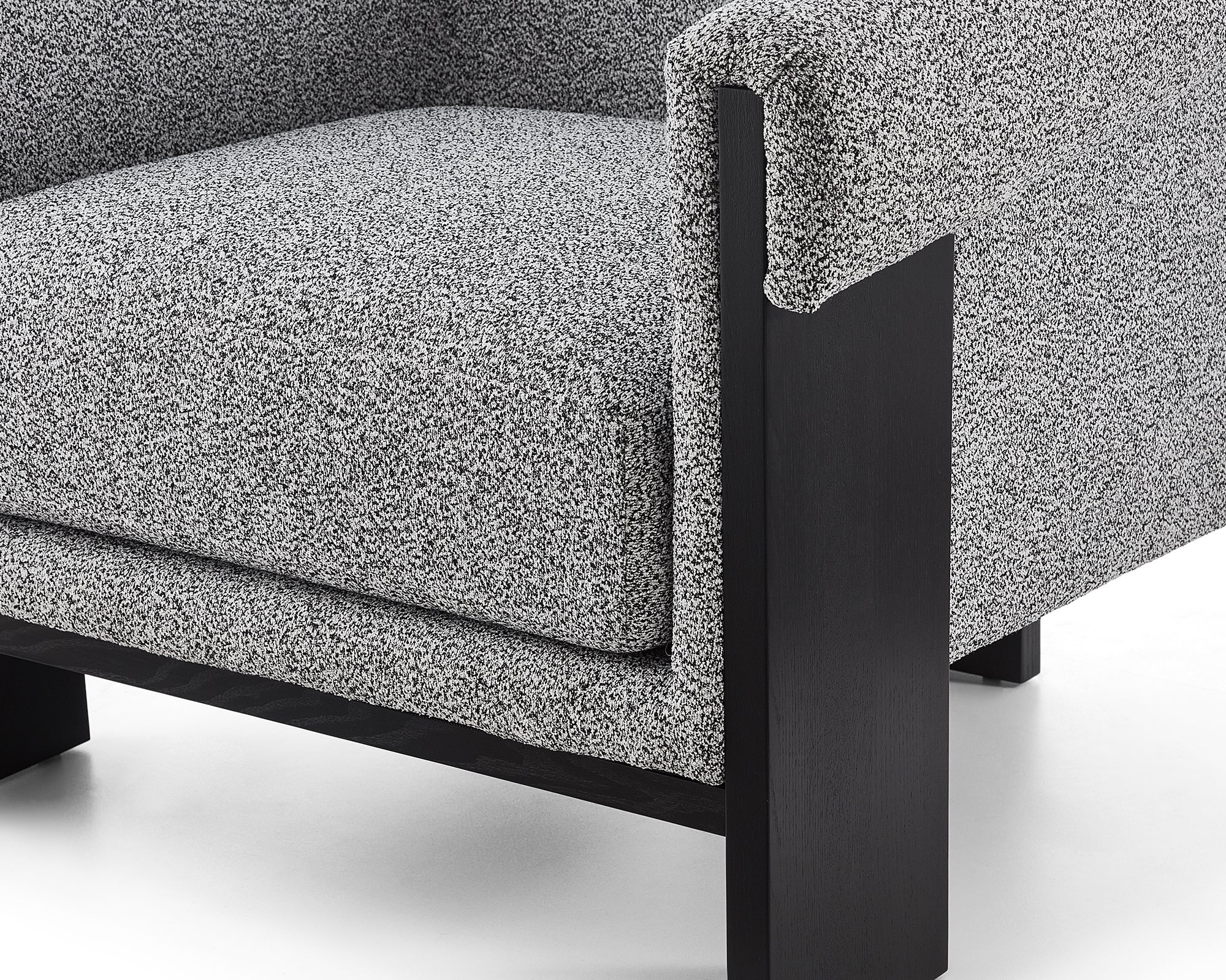Maplin Occasional Chair  -   Speckle Grey/Matt Black