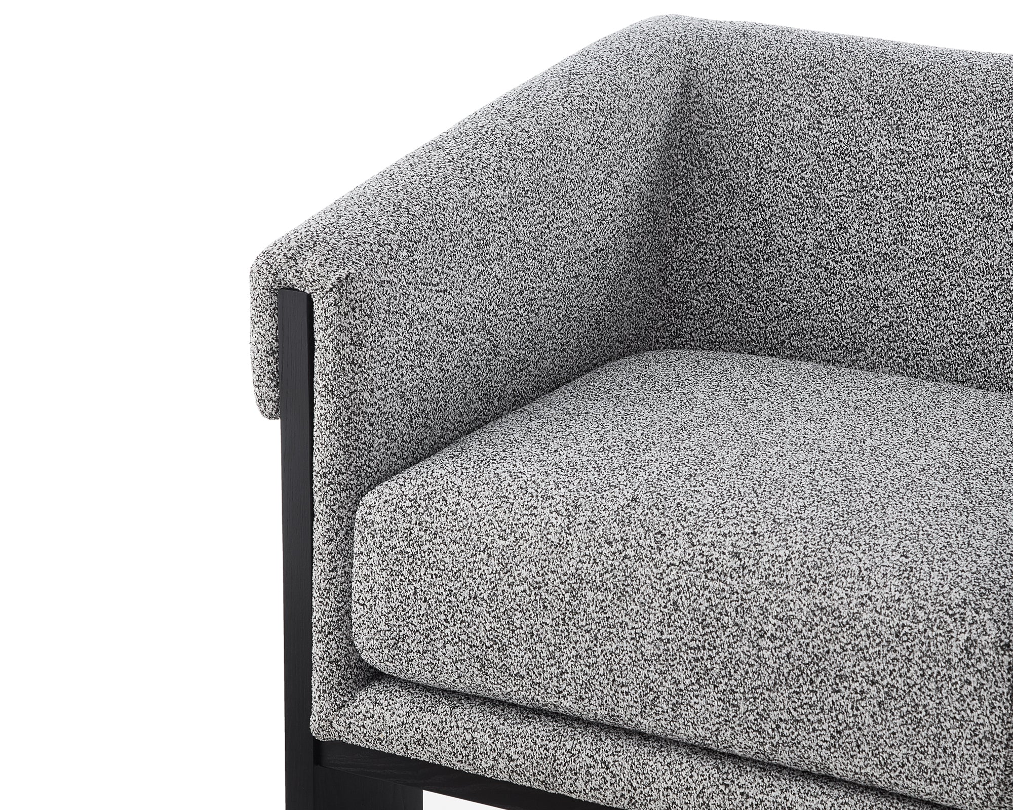 Maplin Occasional Chair  -   Speckle Grey/Matt Black