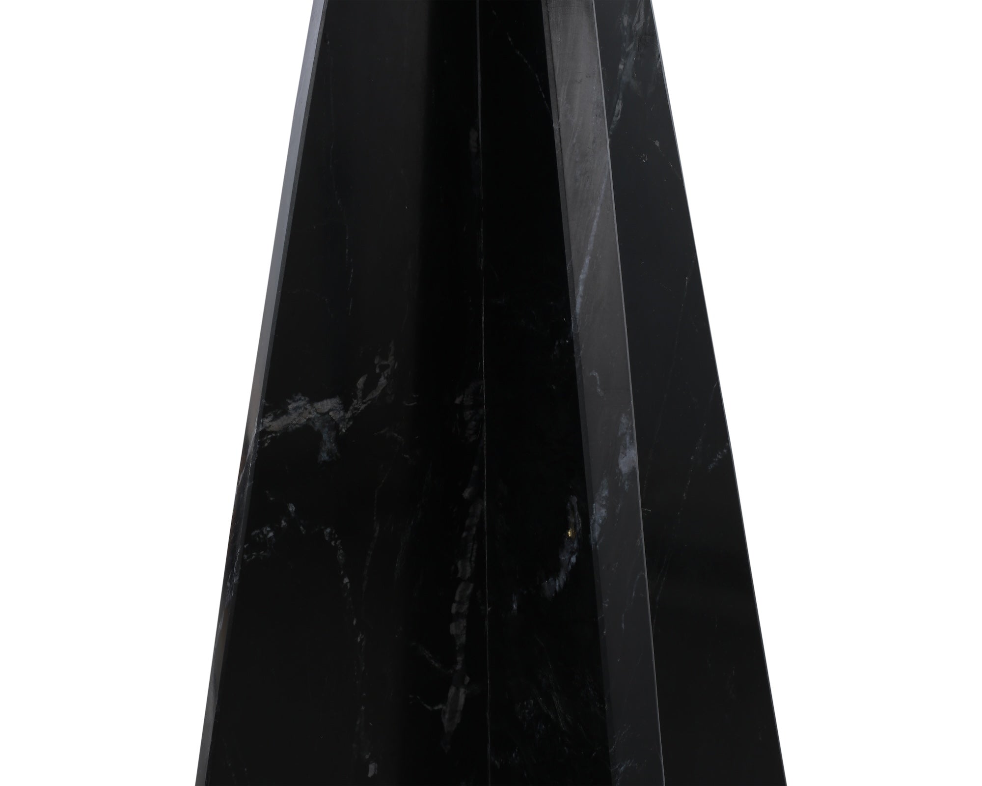 Rodes Side Table - Black Fantasy Marble