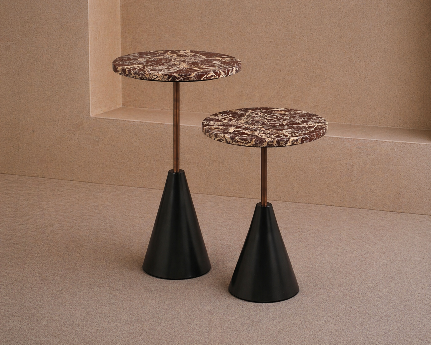 Ethan Side Table (set of 2) - Levante Marble