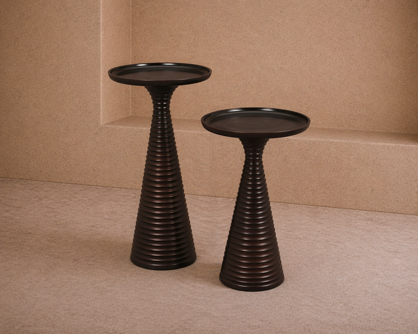 Othelo Side Table (set of 2) - Painted Dark Bronze