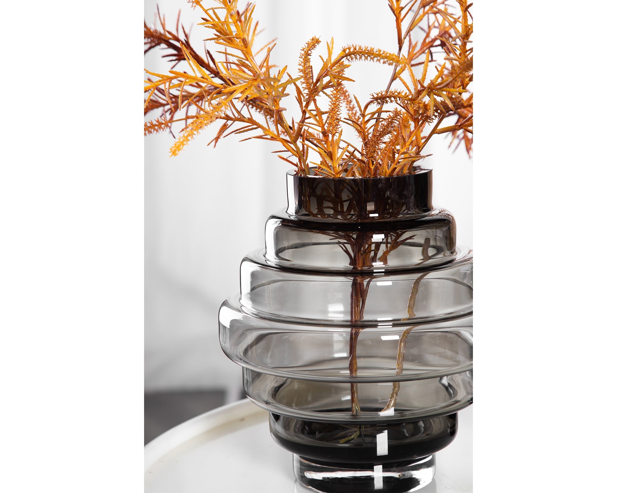 Selba Vase - Grey Glass