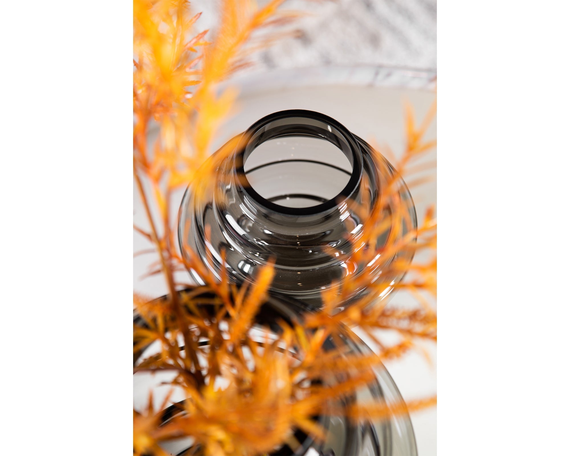 Selba Vase - Grey Glass