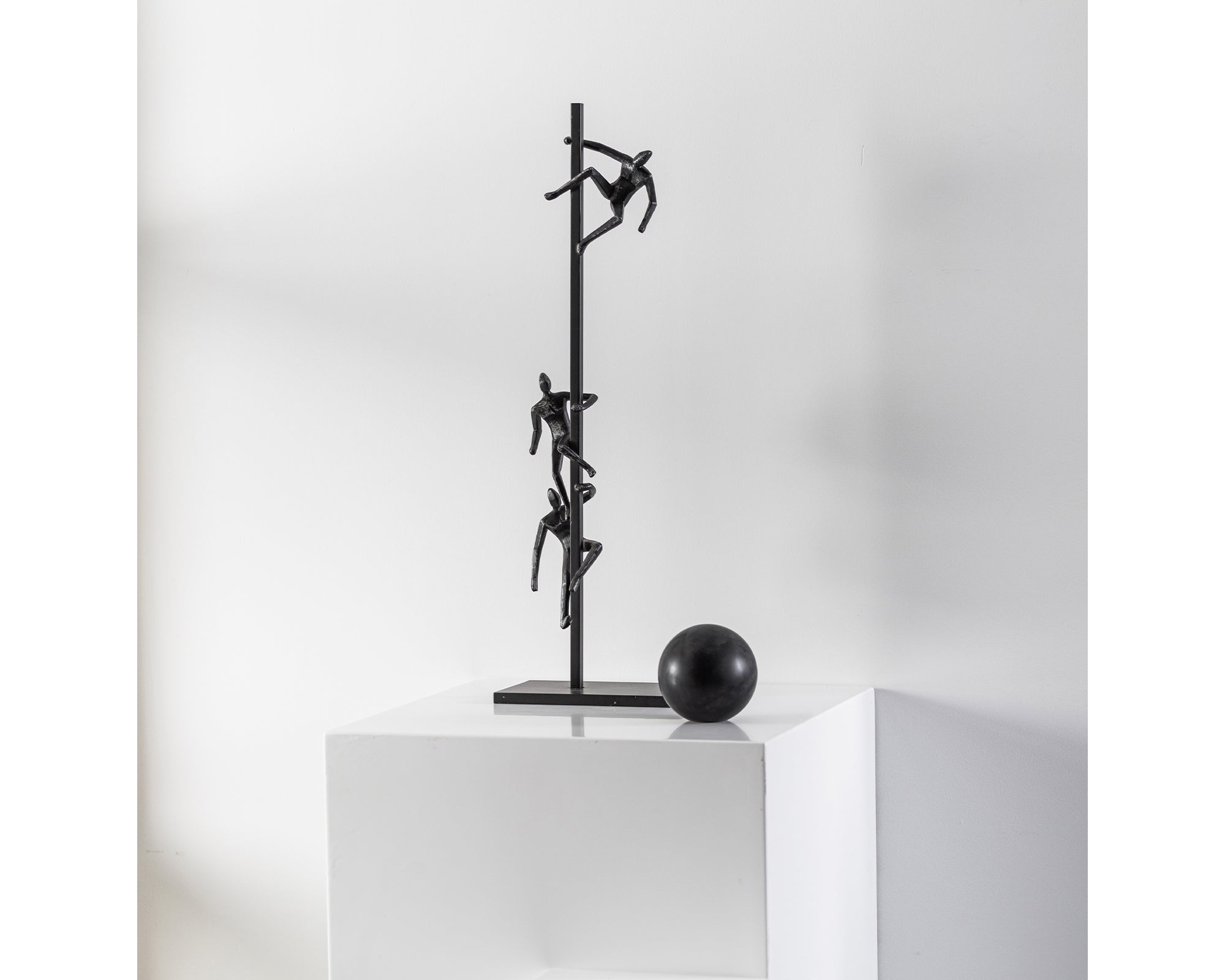 Climb Sculpture - Black Iron