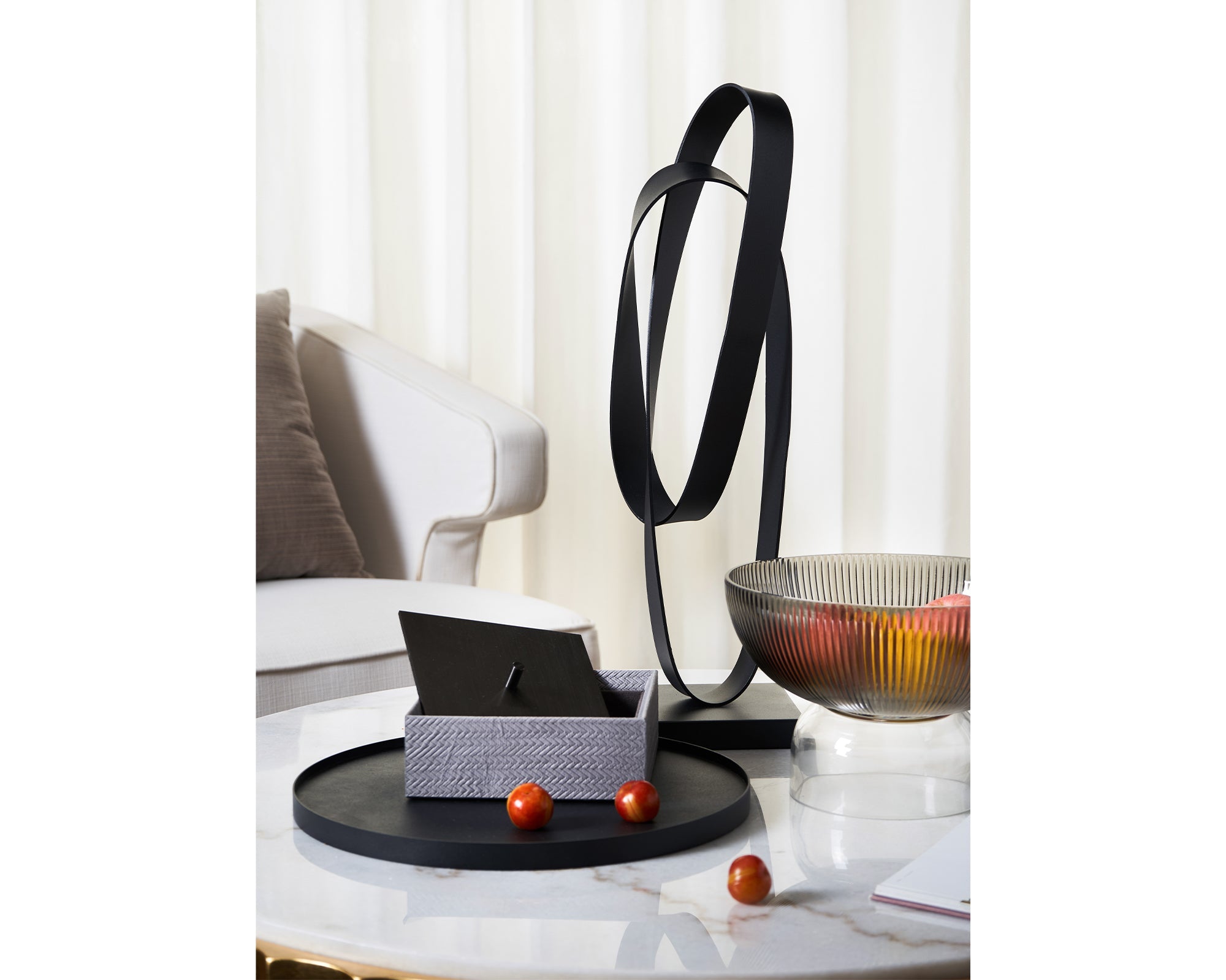 Fre Sculpture - Black Iron