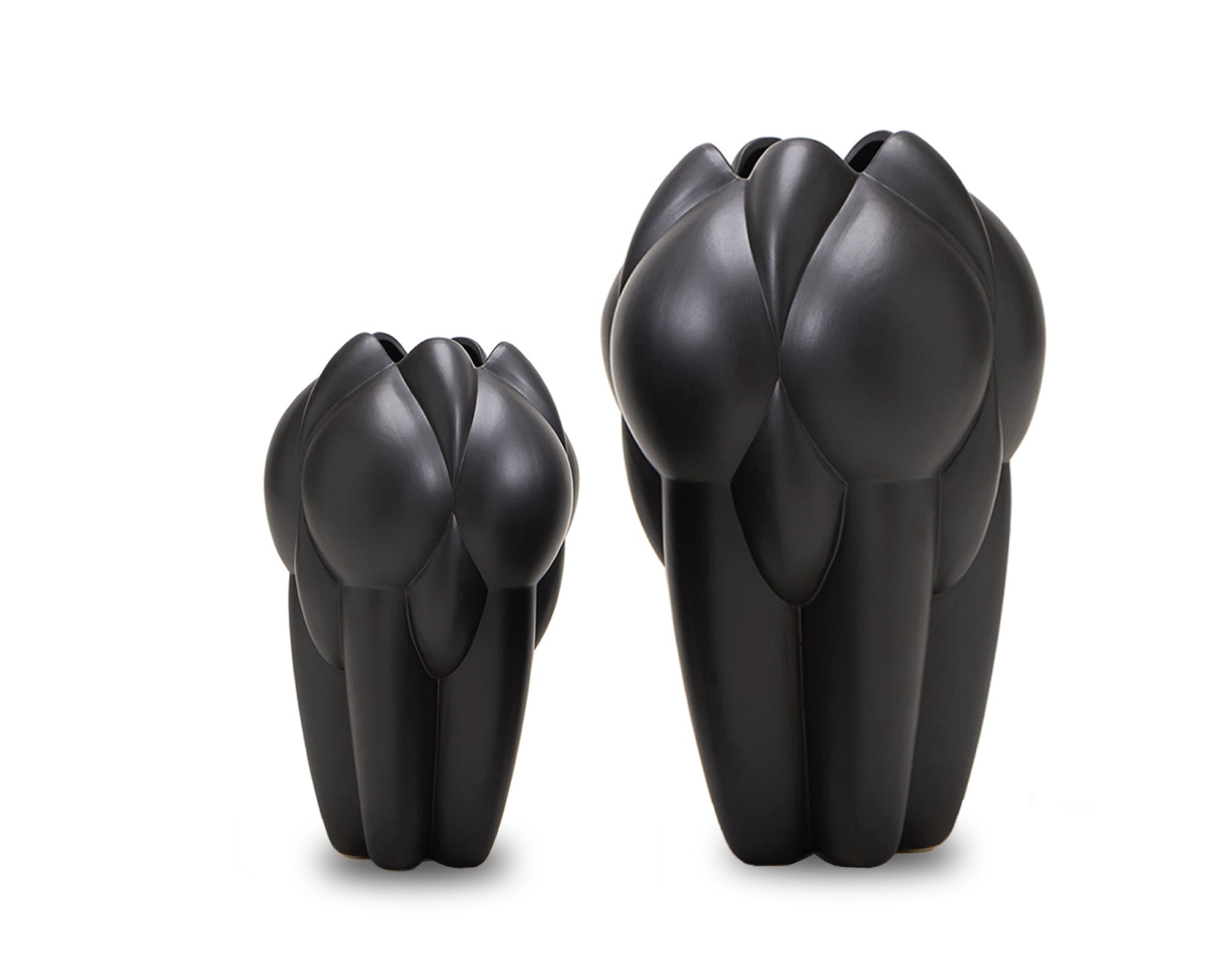 Lax Small Vase - Black Ceramic