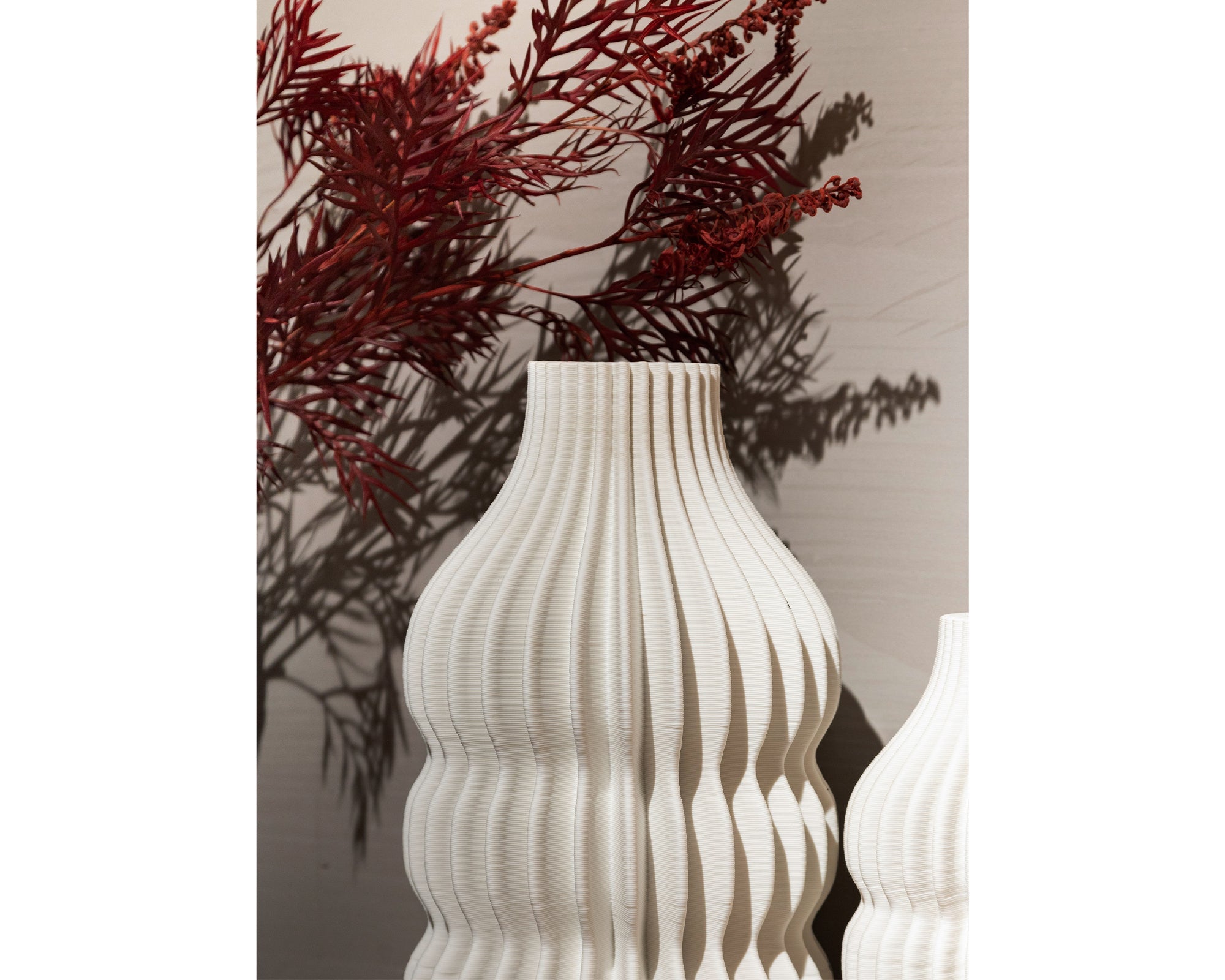 Iverna Vase - White Ceramic