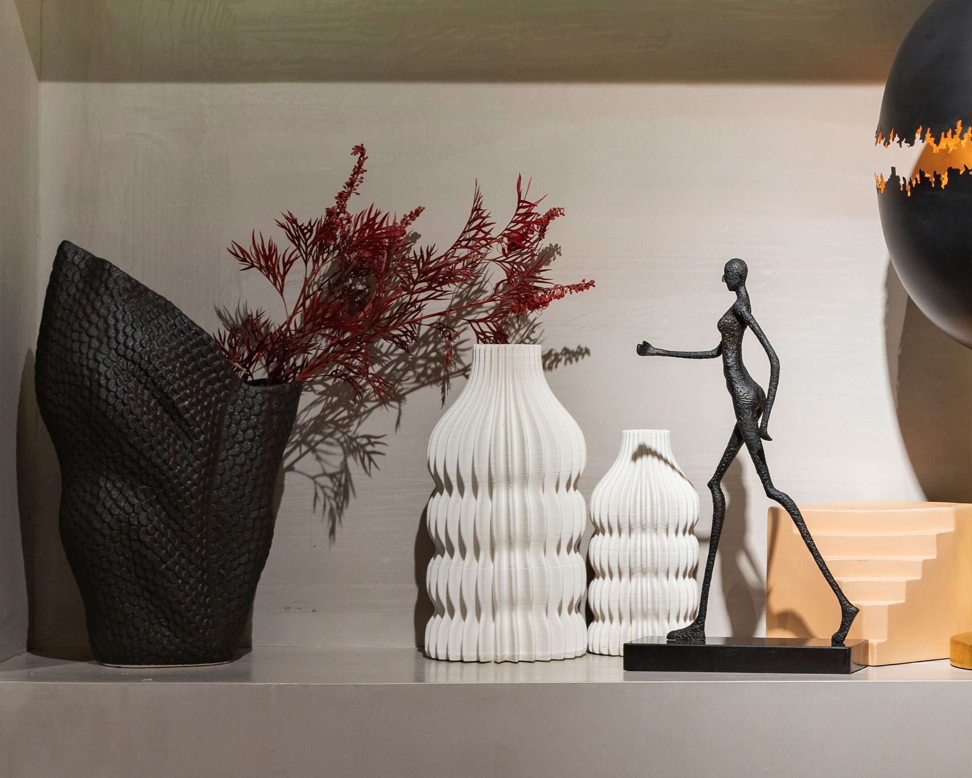 Iverna Vase - White Ceramic