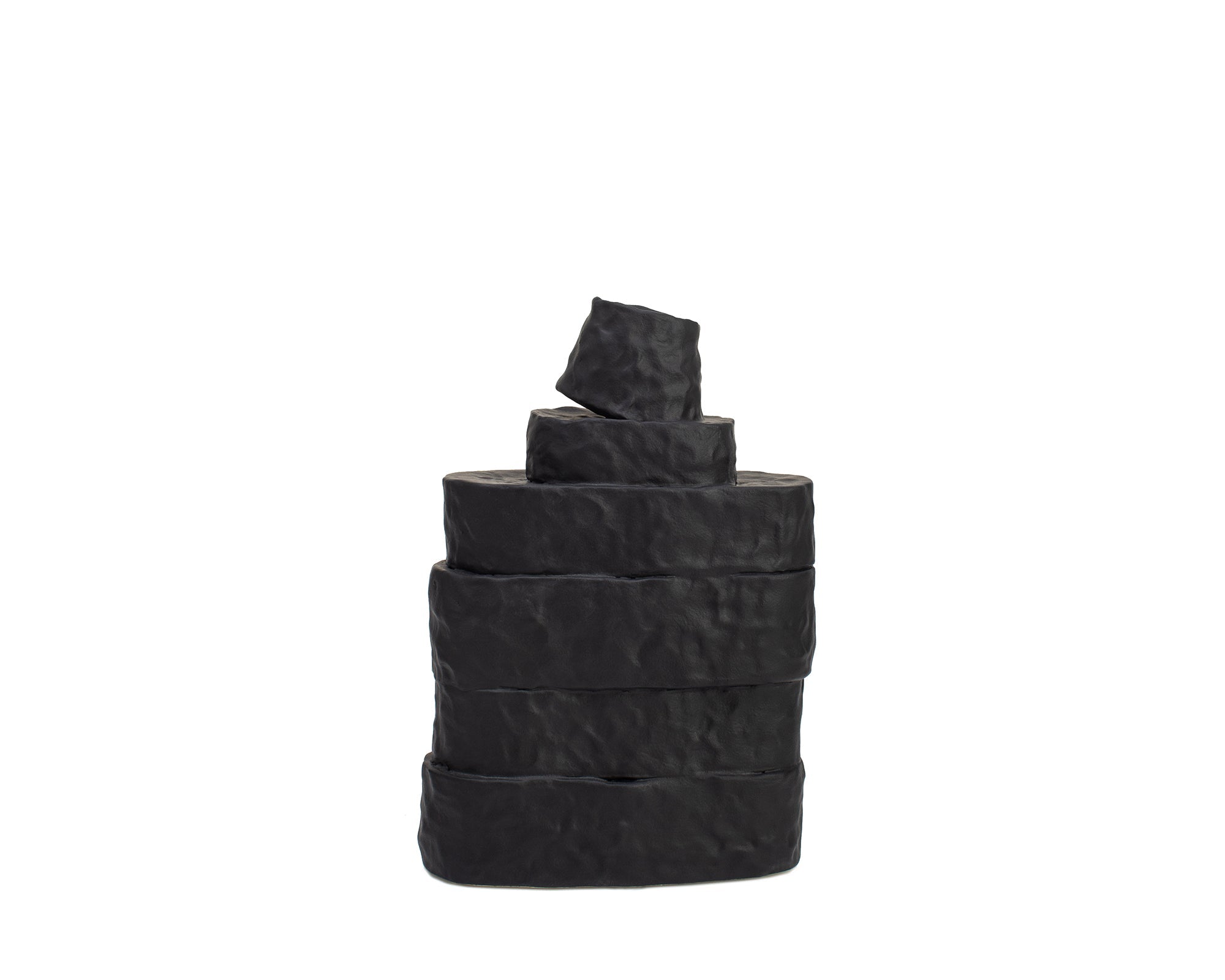 Girton Small Vase - Black Ceramic
