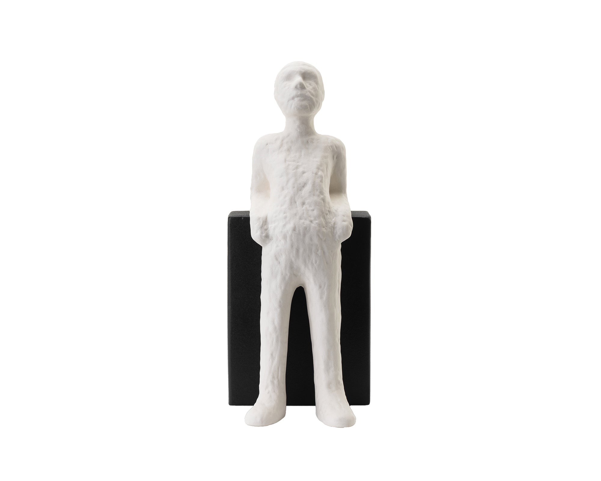 Hinton I Sculpture - Black and White Ceramic