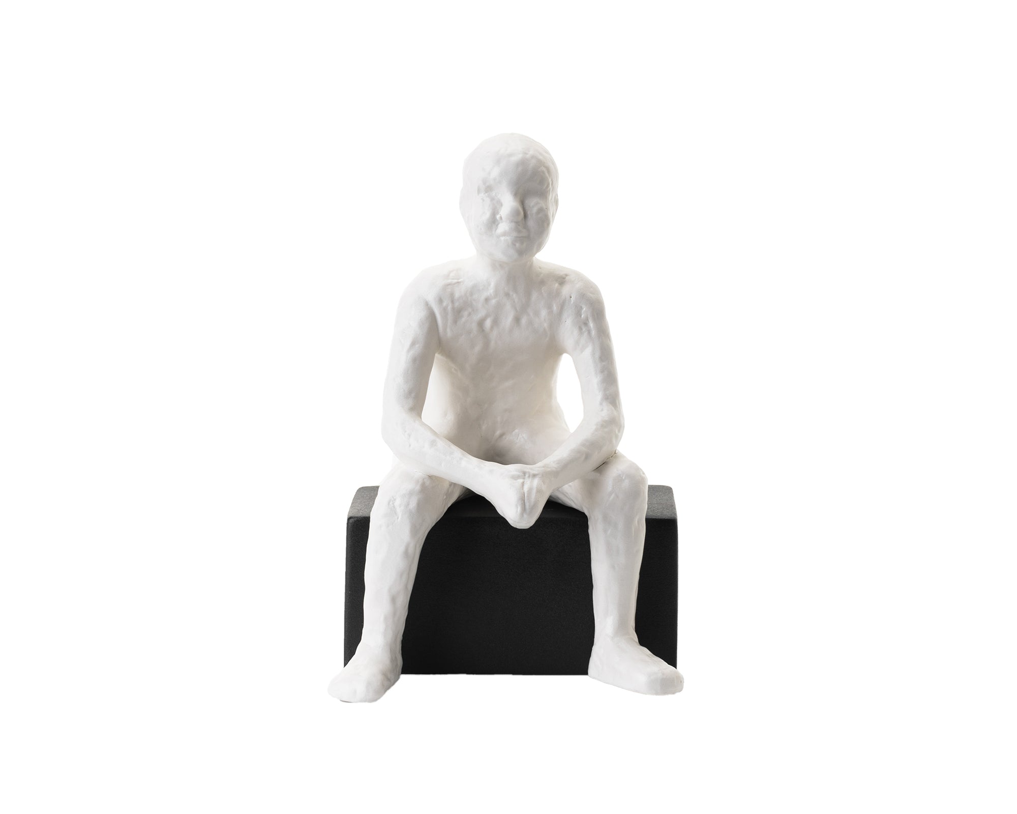 Hinton II Sculpture - Black and White Ceramic