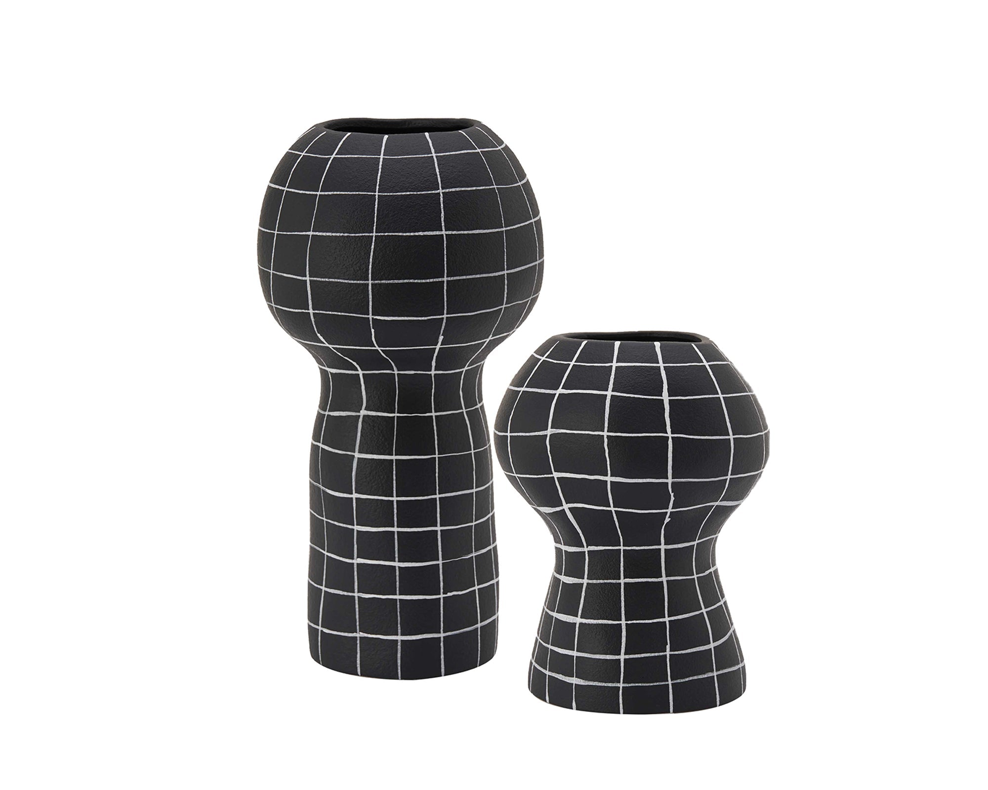Lynton Vase - Black and White Ceramic