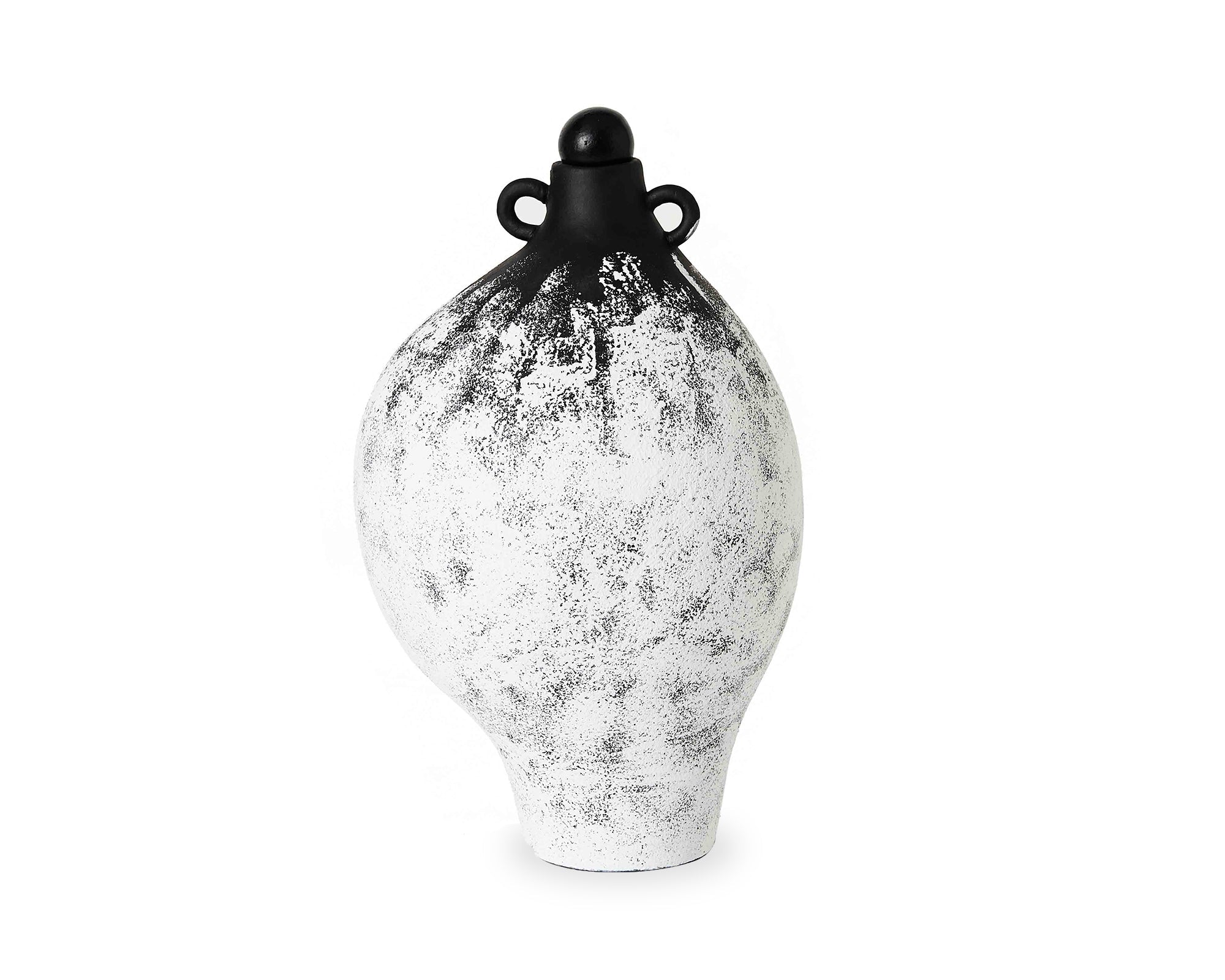 Paio Ceramic Vase - Black/White Gradient