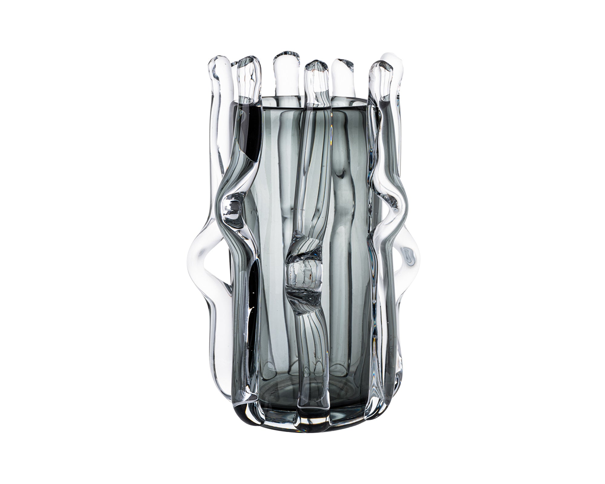 Aura Glass Vase Large - Grey