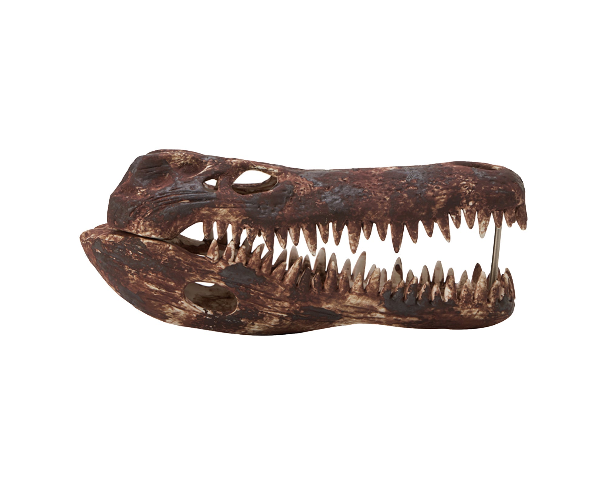 Croco Ceramic Sculpture - Brown