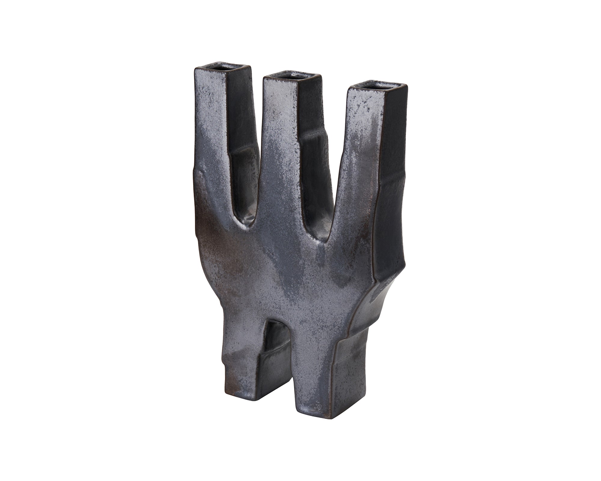 Leandri I Ceramic Vase - Dark Silver Grey