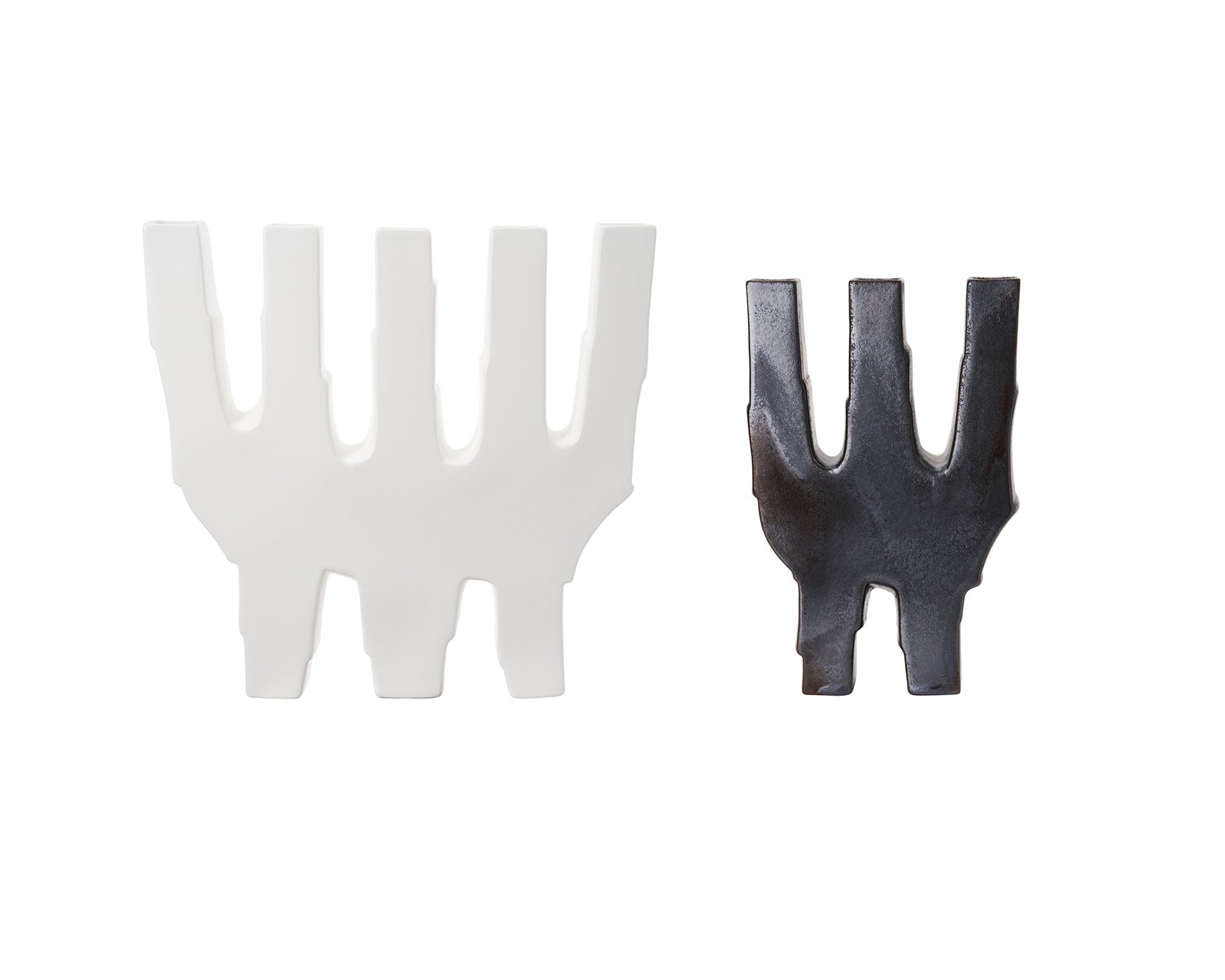 Leandri I Ceramic Vase - Dark Silver Grey