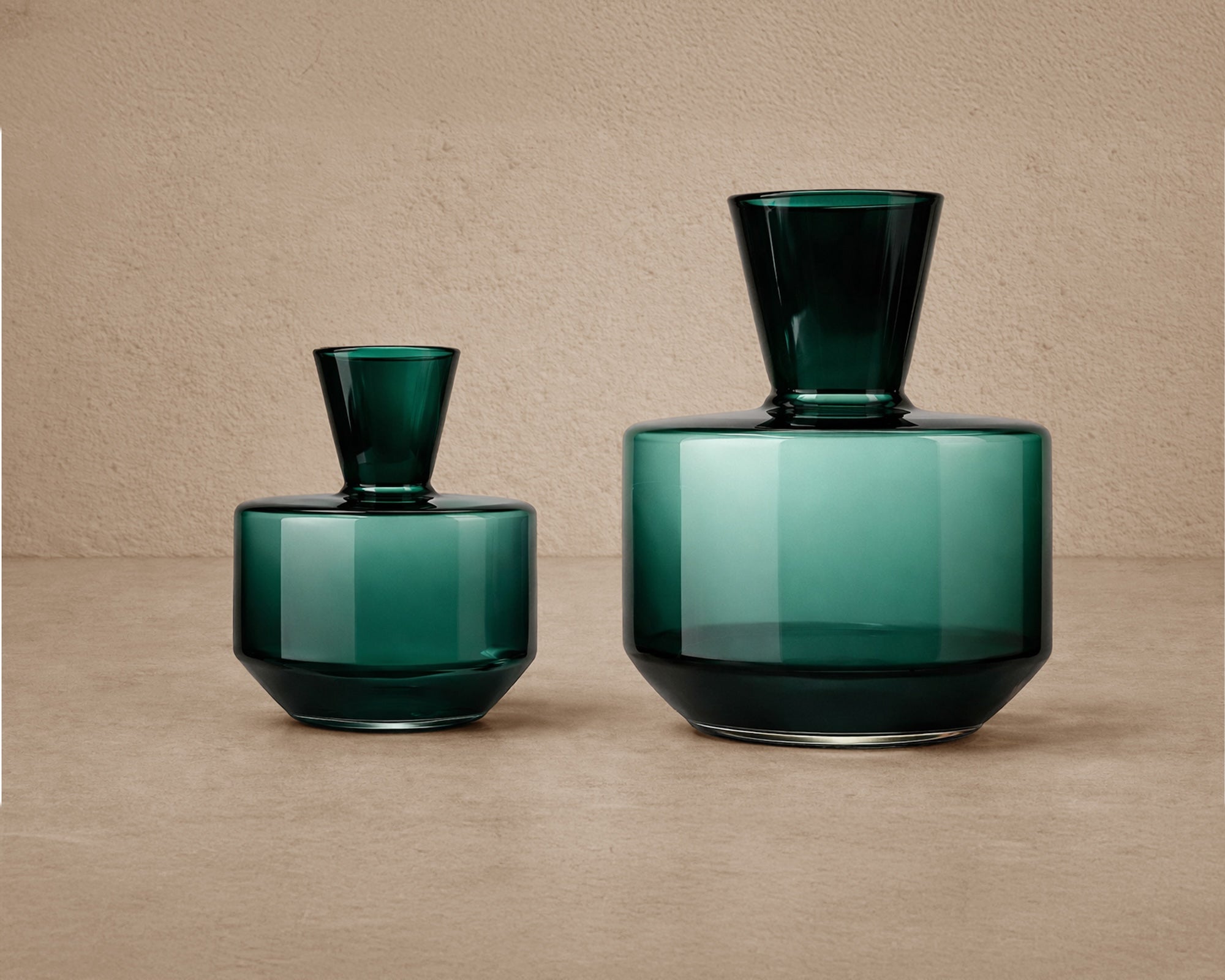 Marenzo Small Vase - Green Glass