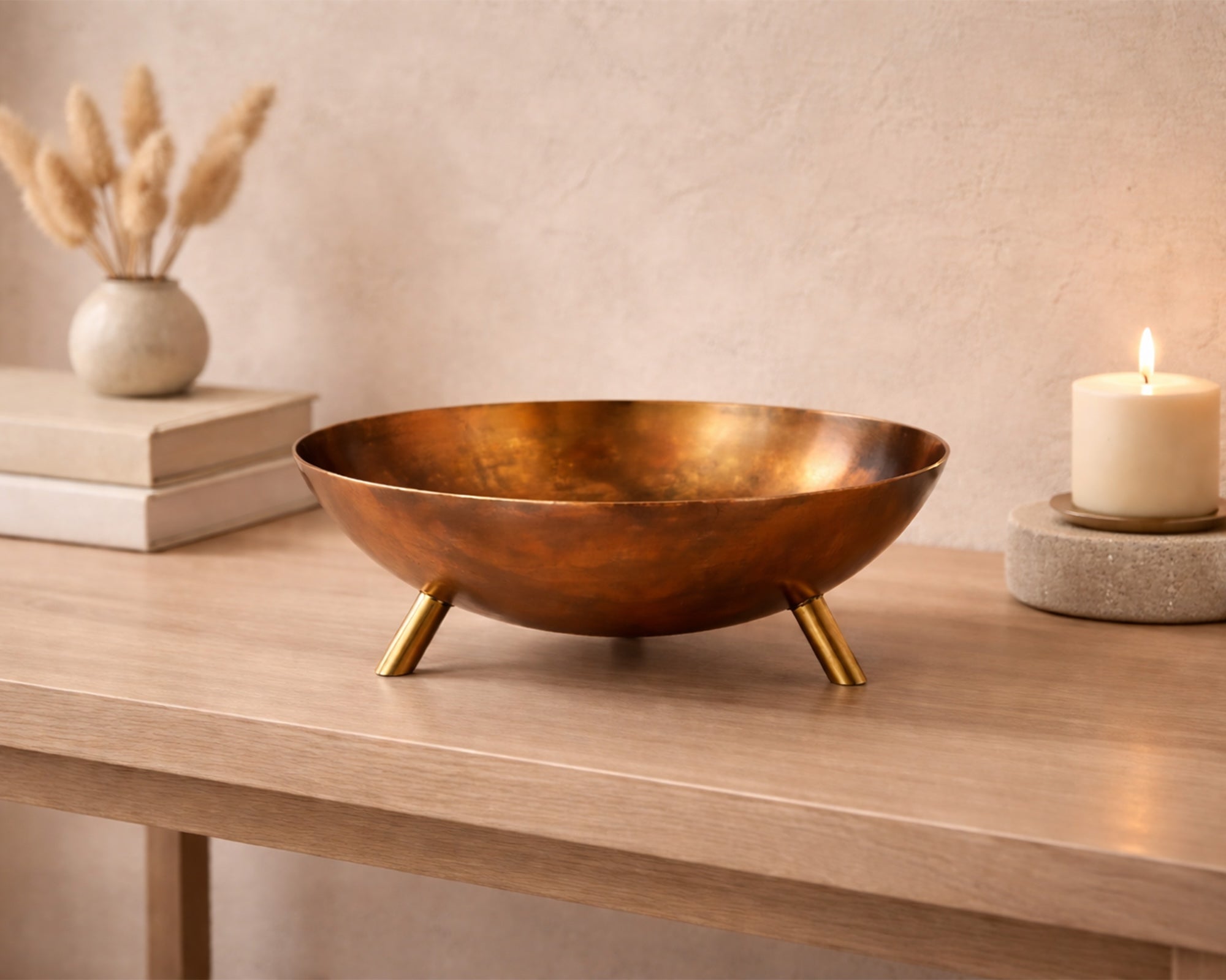 Tessaro Bowl - Antique Metal