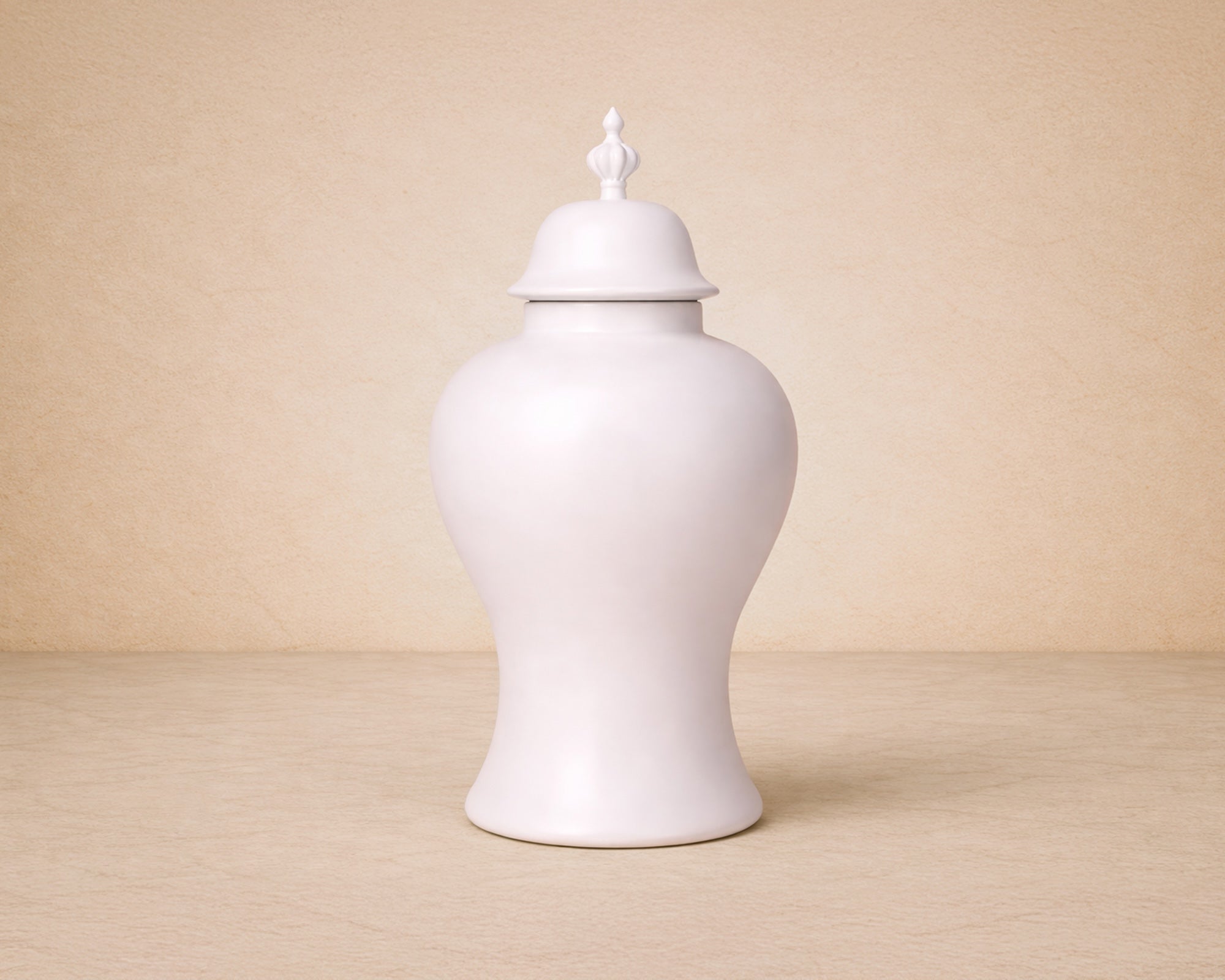 Thaleia Vase - White Satin Ceramic