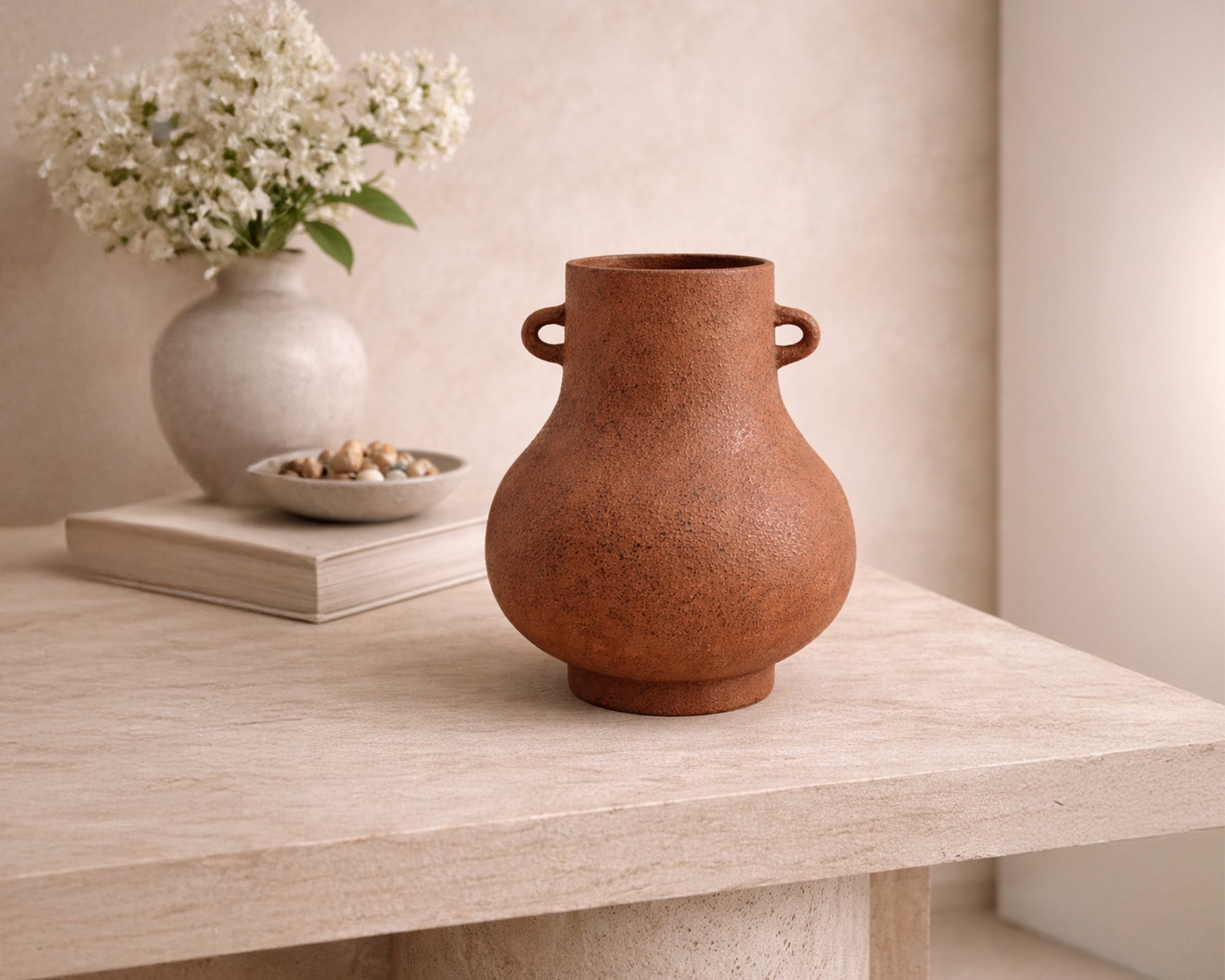 Sirella Vase - Terracotta Ceramic
