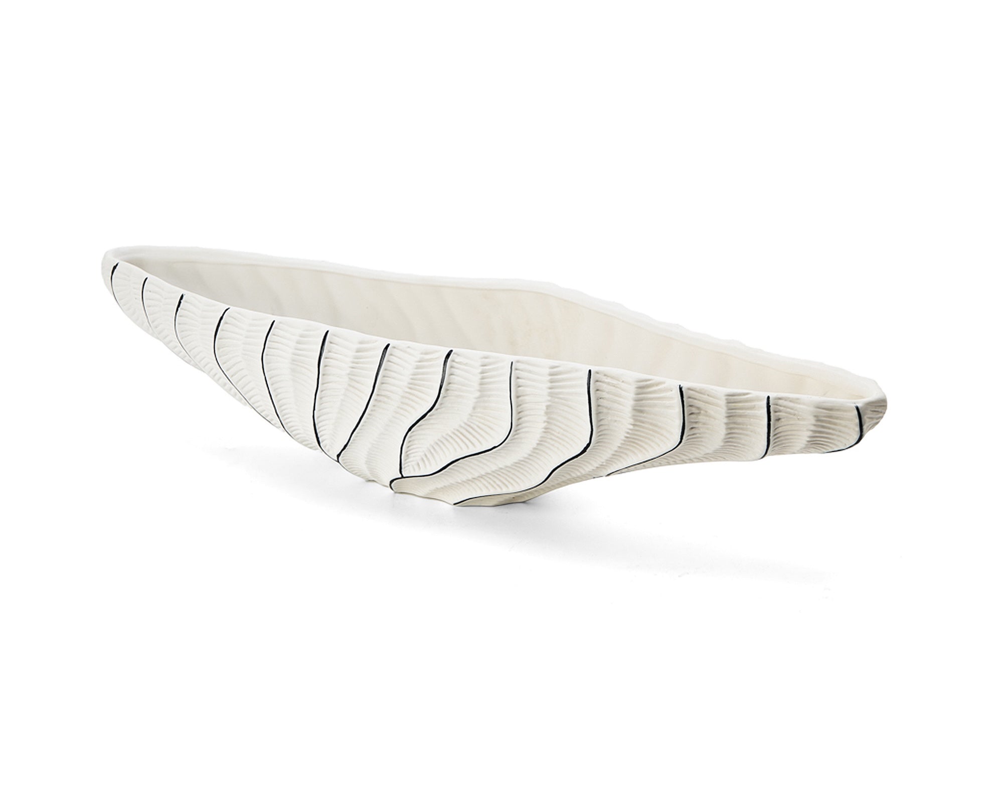 Ardessa Bowl - White/Black Ceramic