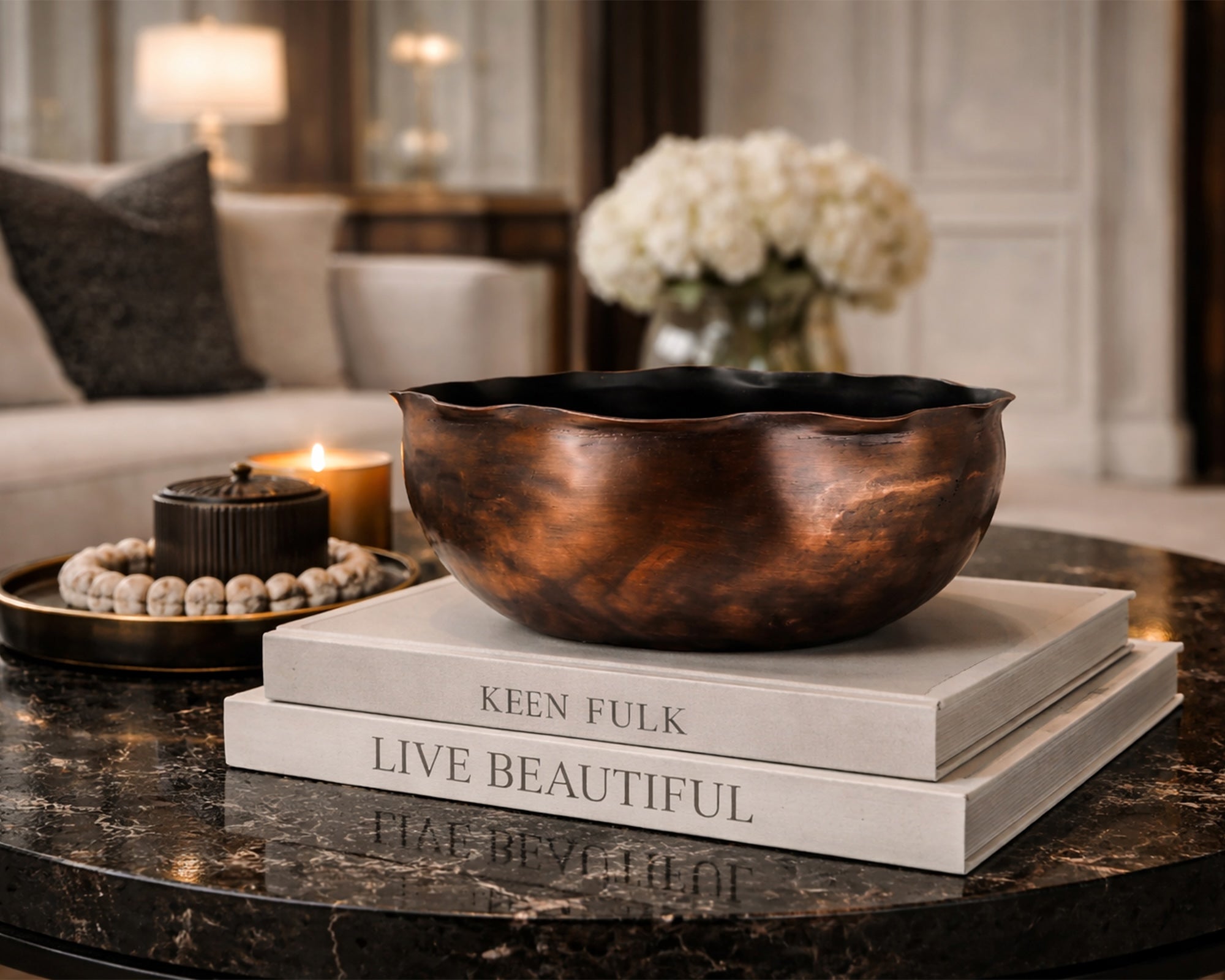 Amarion Bowl - Antique Copper