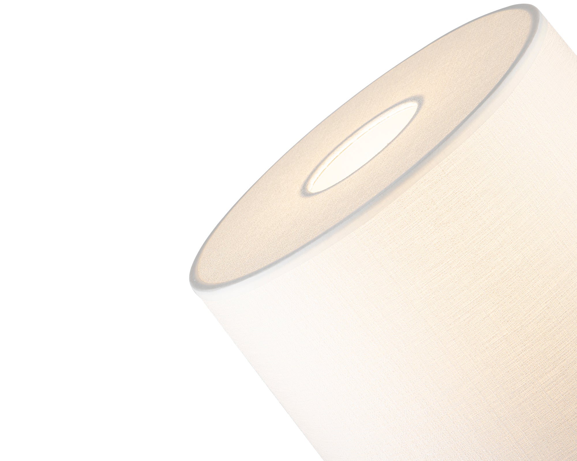 Exeter Table Lamp - Black Leather/White Fabric Shade