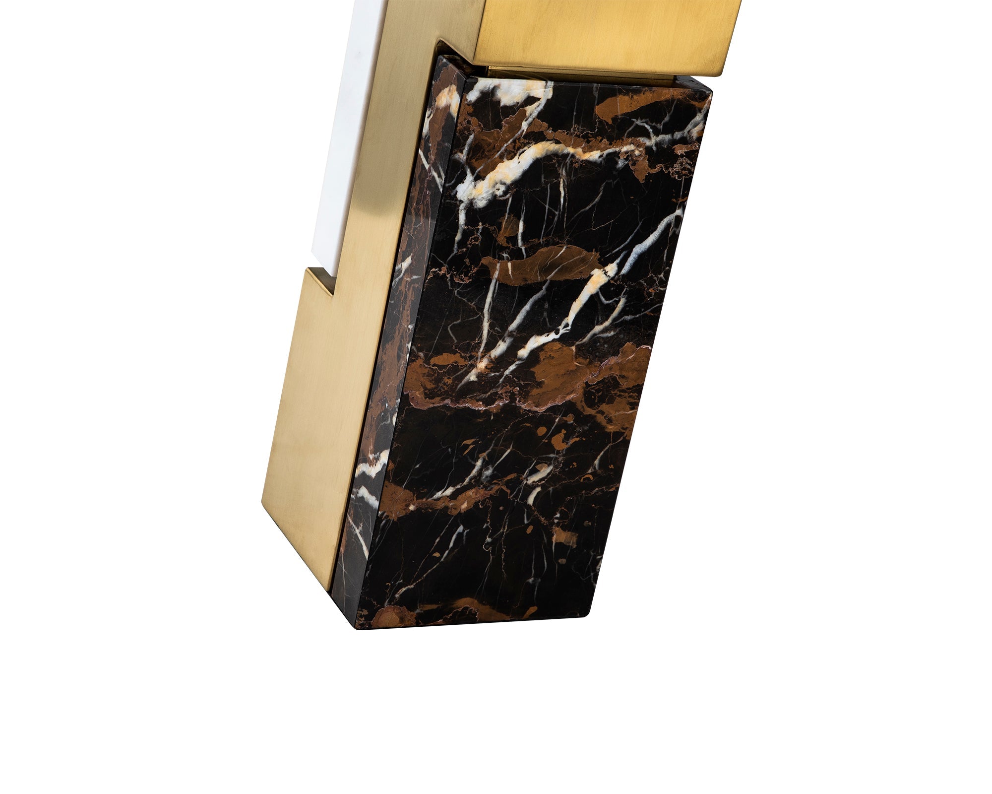 Rakke Table Lamp - Marble and Gold Brushed Titanium