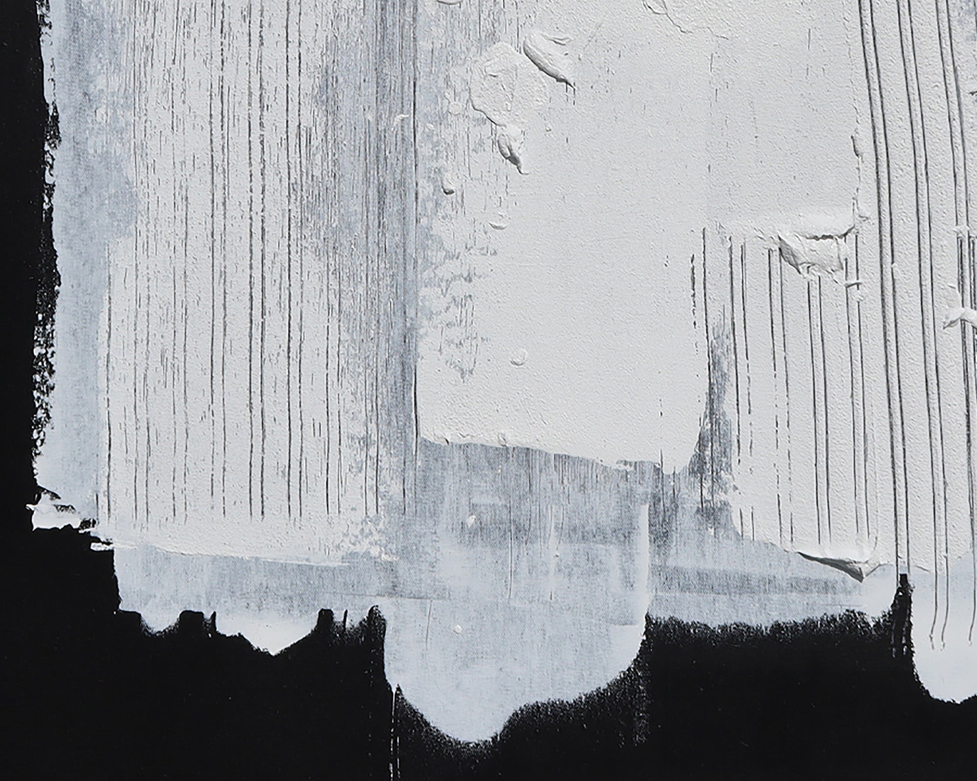 Onyx Oil Painting - Black and White