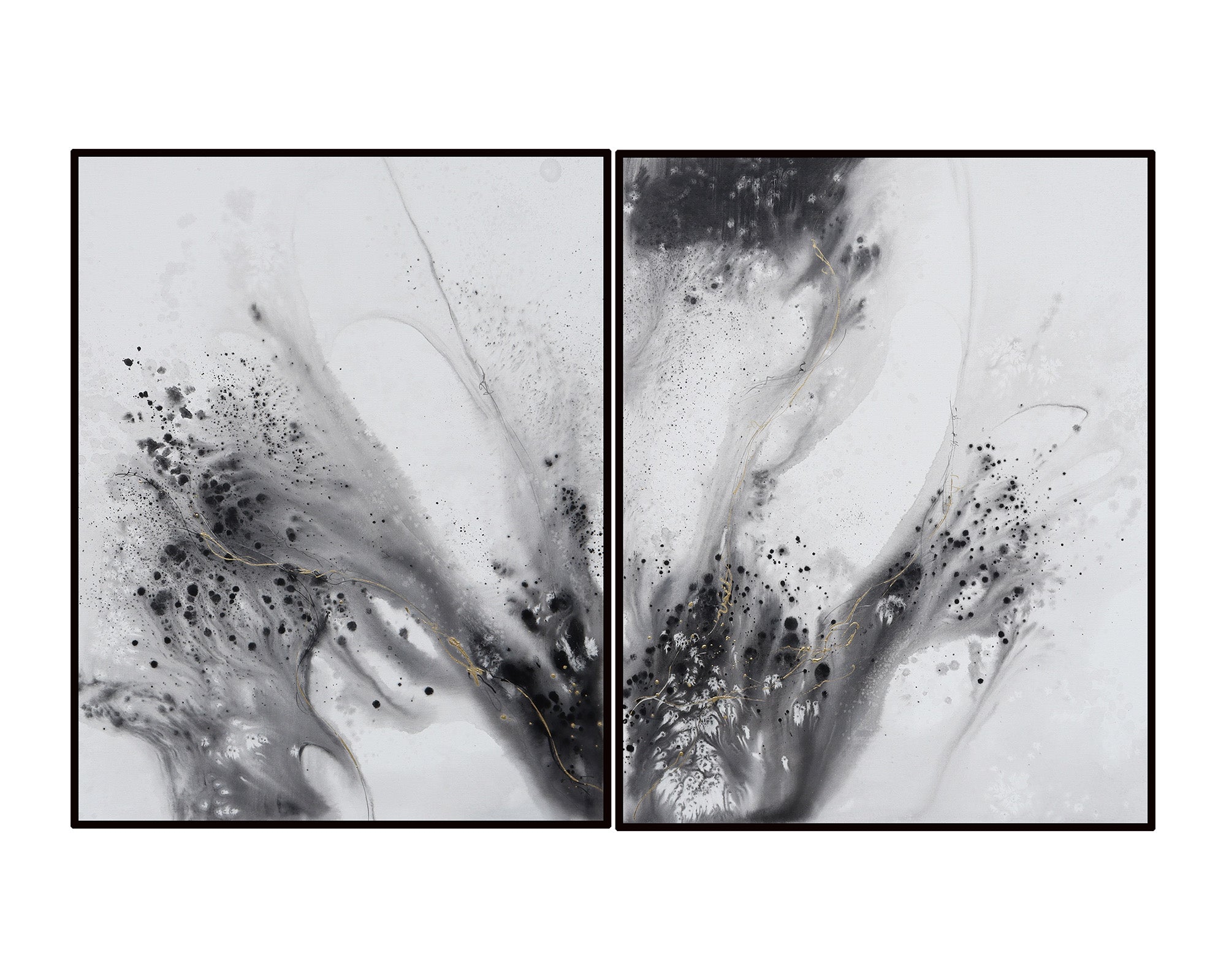 Reid Oil Painting - Black and Grey