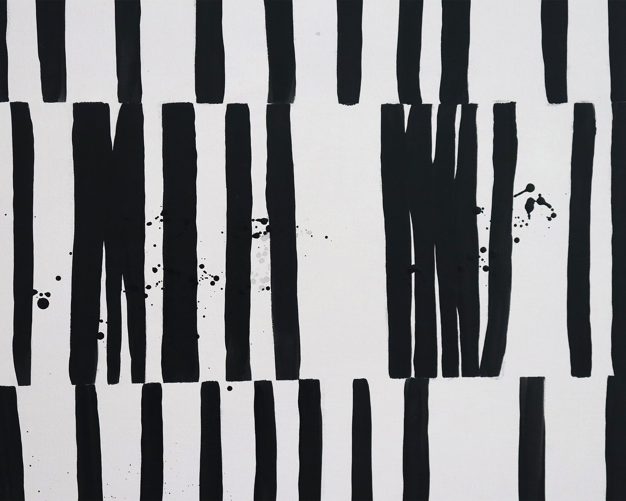 Eidos Oil Painting - Black and White